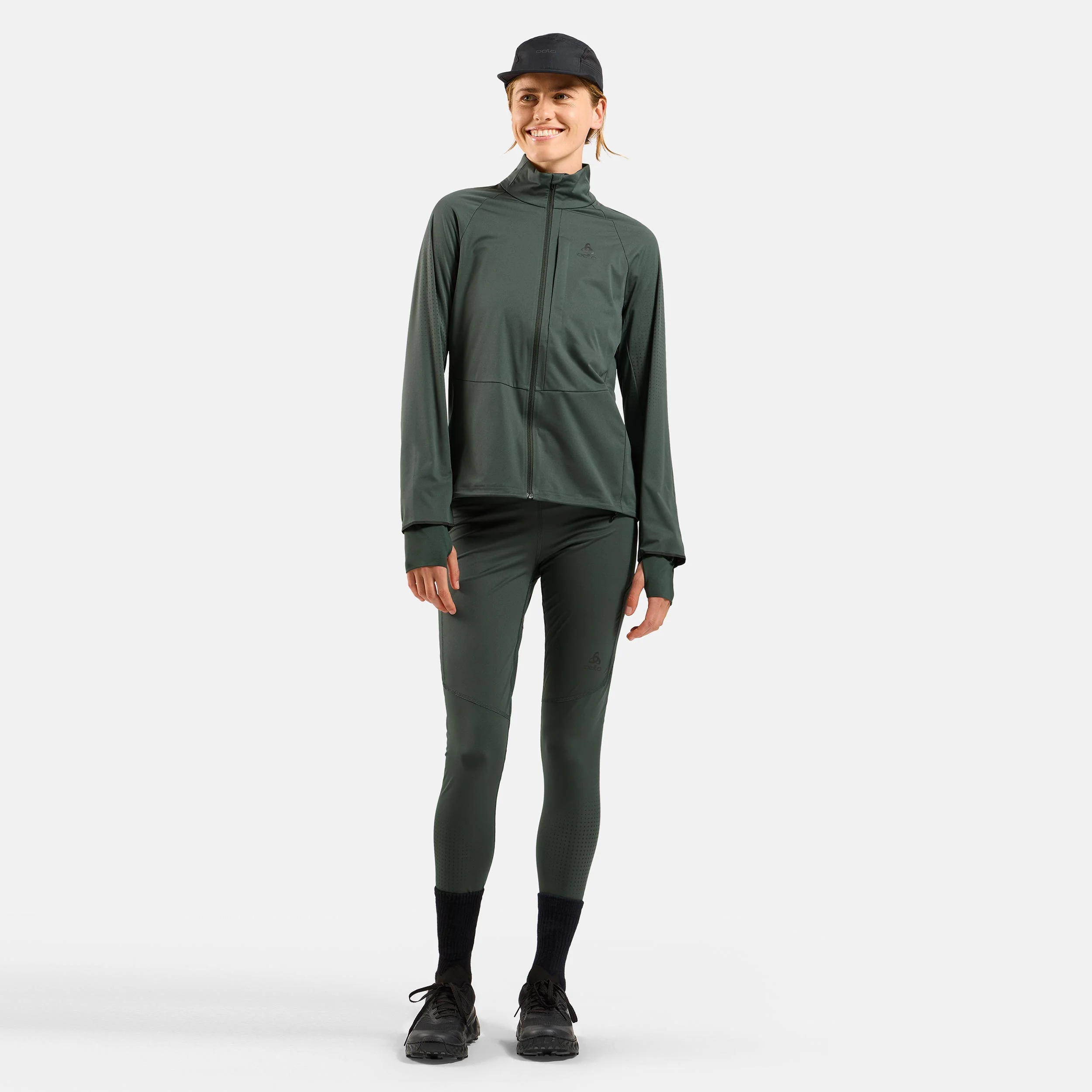 Zeroweight Warm Reflective Getry do biegania Kobiety - oliwka, - Image 8