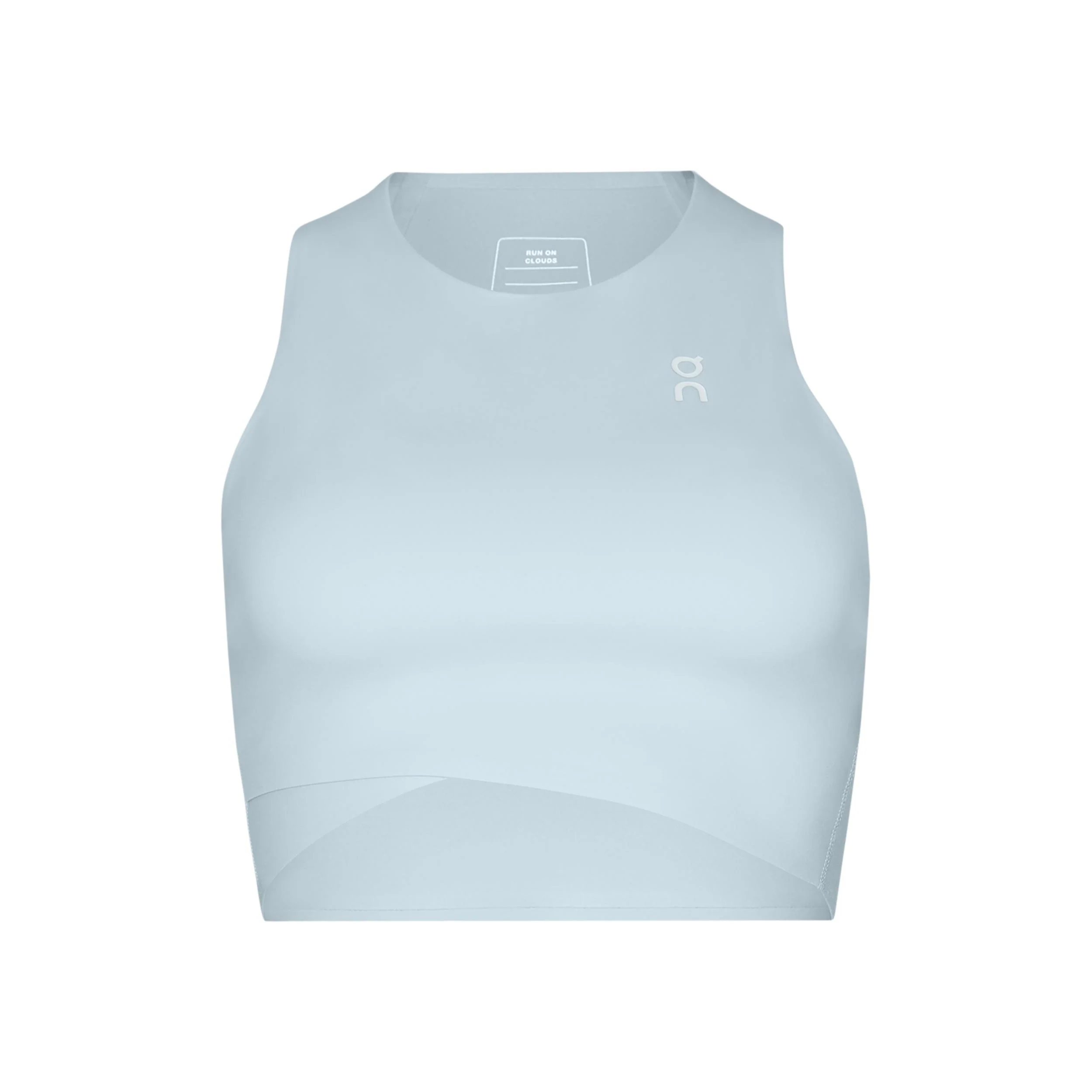 Court Crop Tank Top Kobiety-Niebiesko-szary