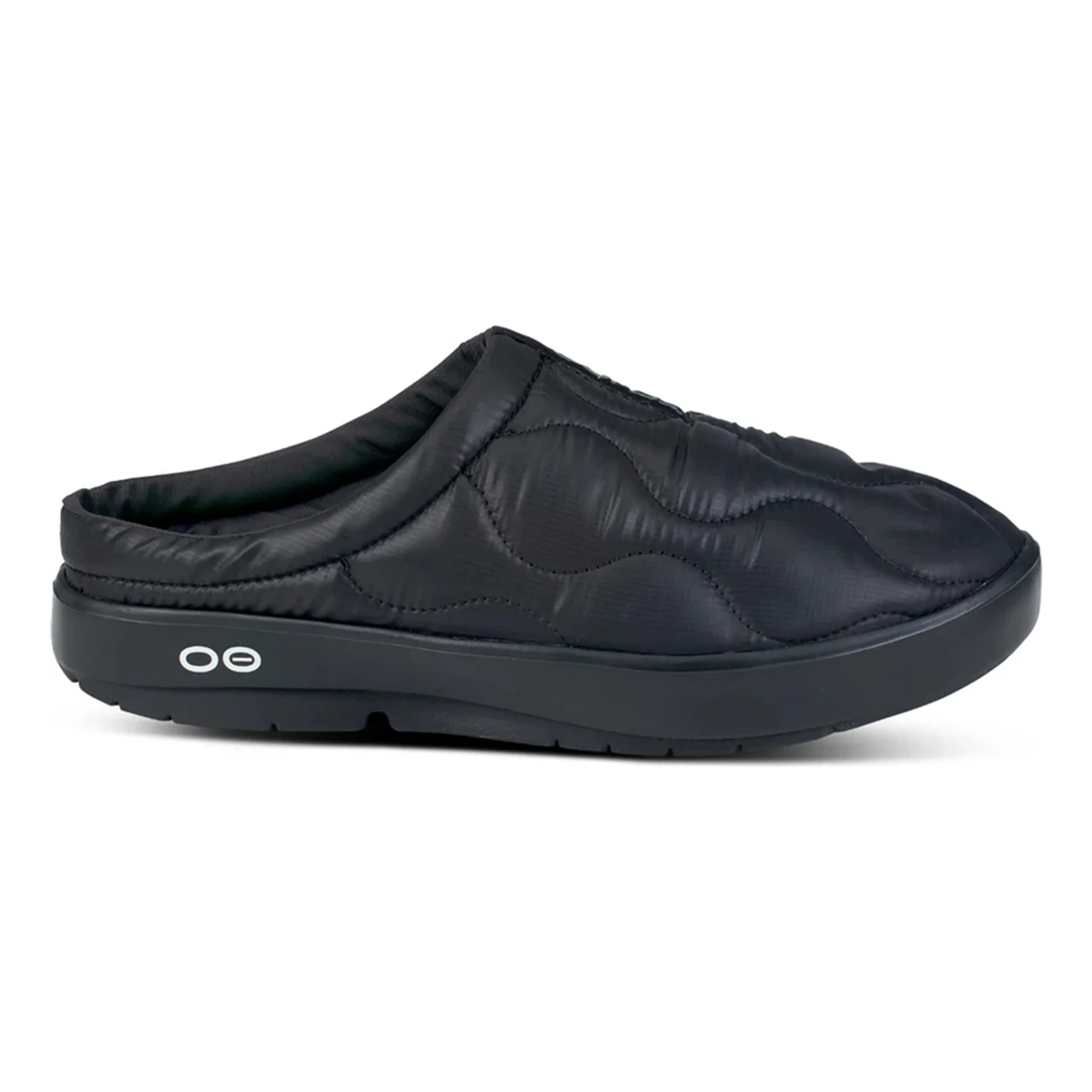Oocoozie Thermo Mule Buty regeneracyjne Unisex - czarny, neonowy zielony