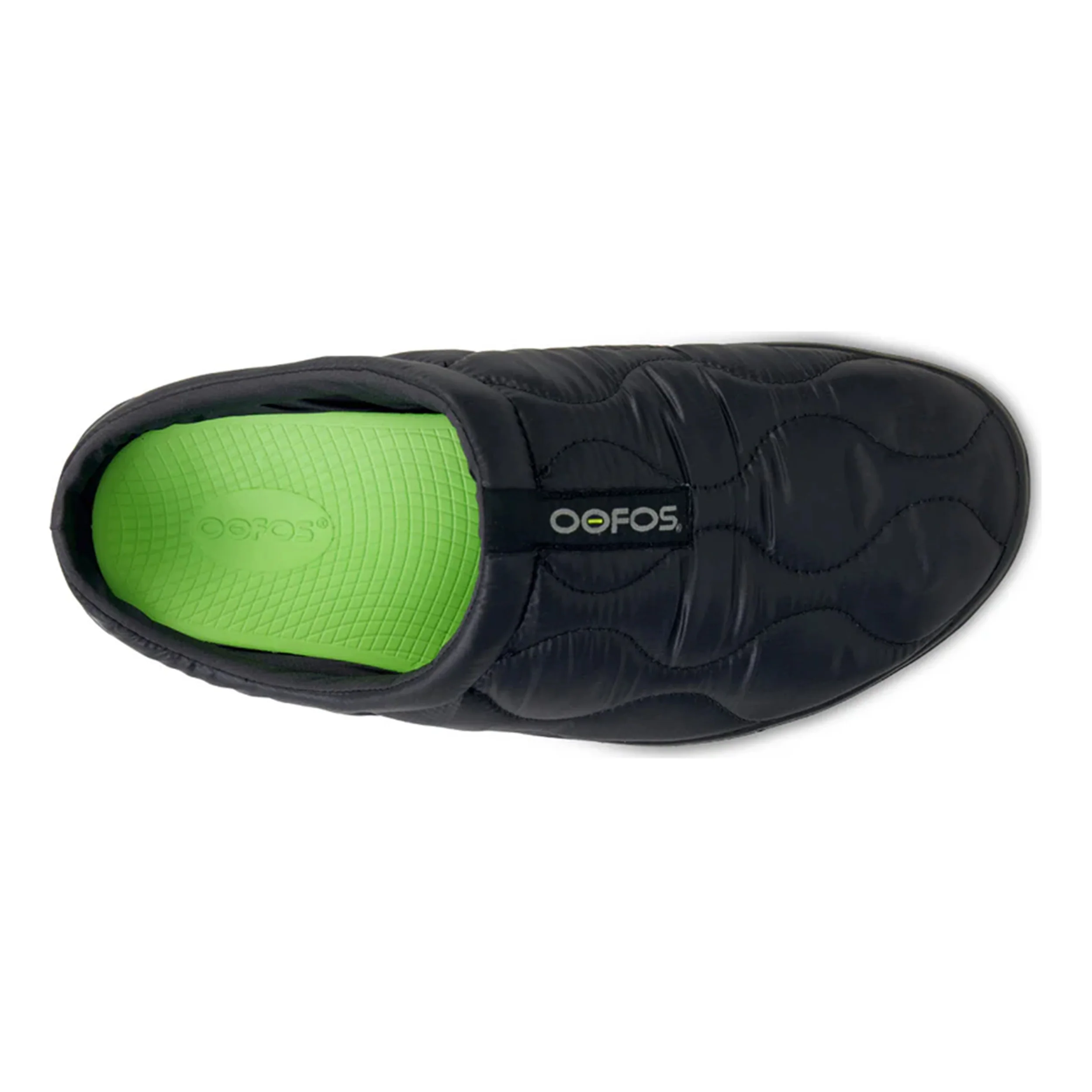 Oocoozie Thermo Mule Buty regeneracyjne Unisex - czarny, neonowy zielony - Image 3
