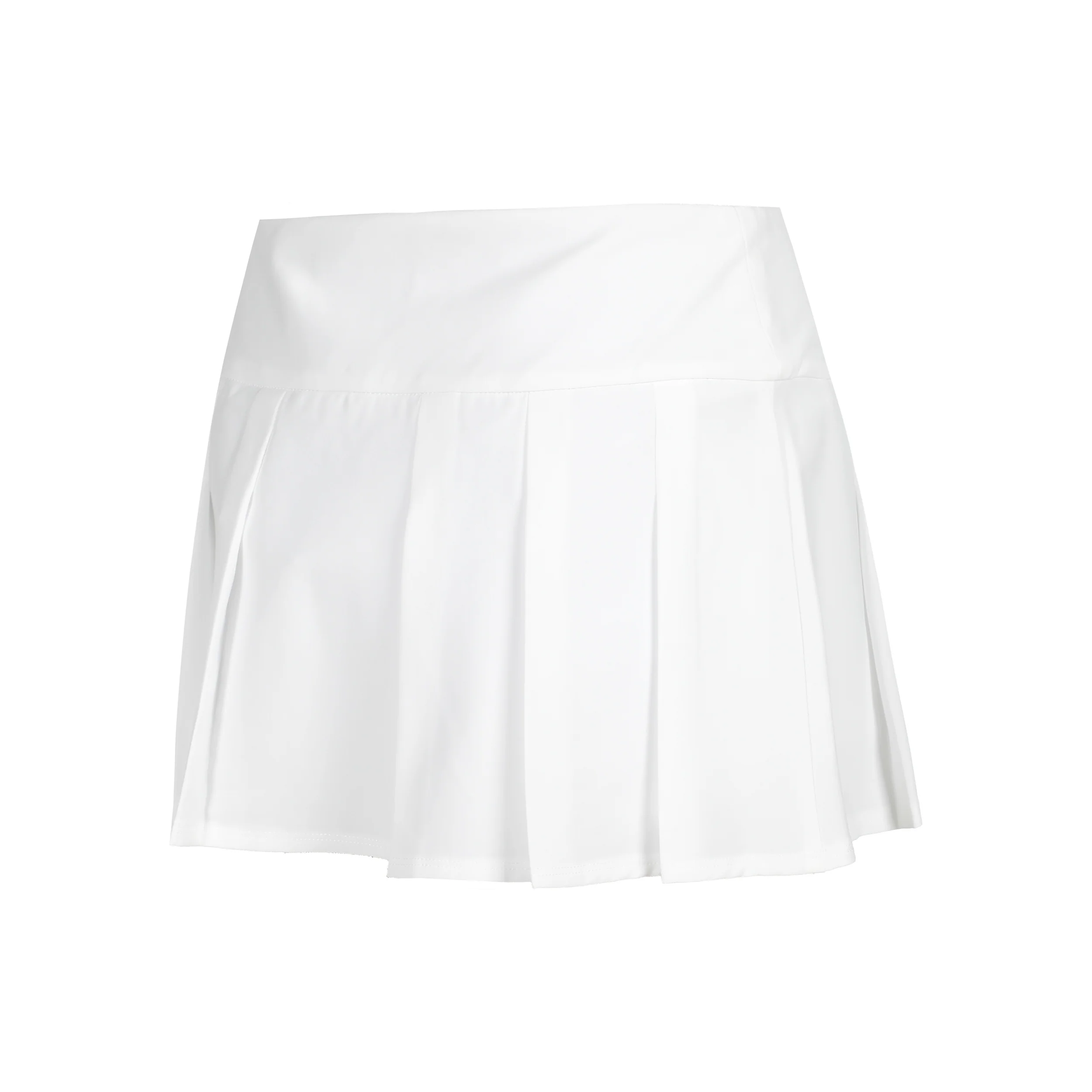 Pleated Spódnica Kobiety-Biały - Image 2