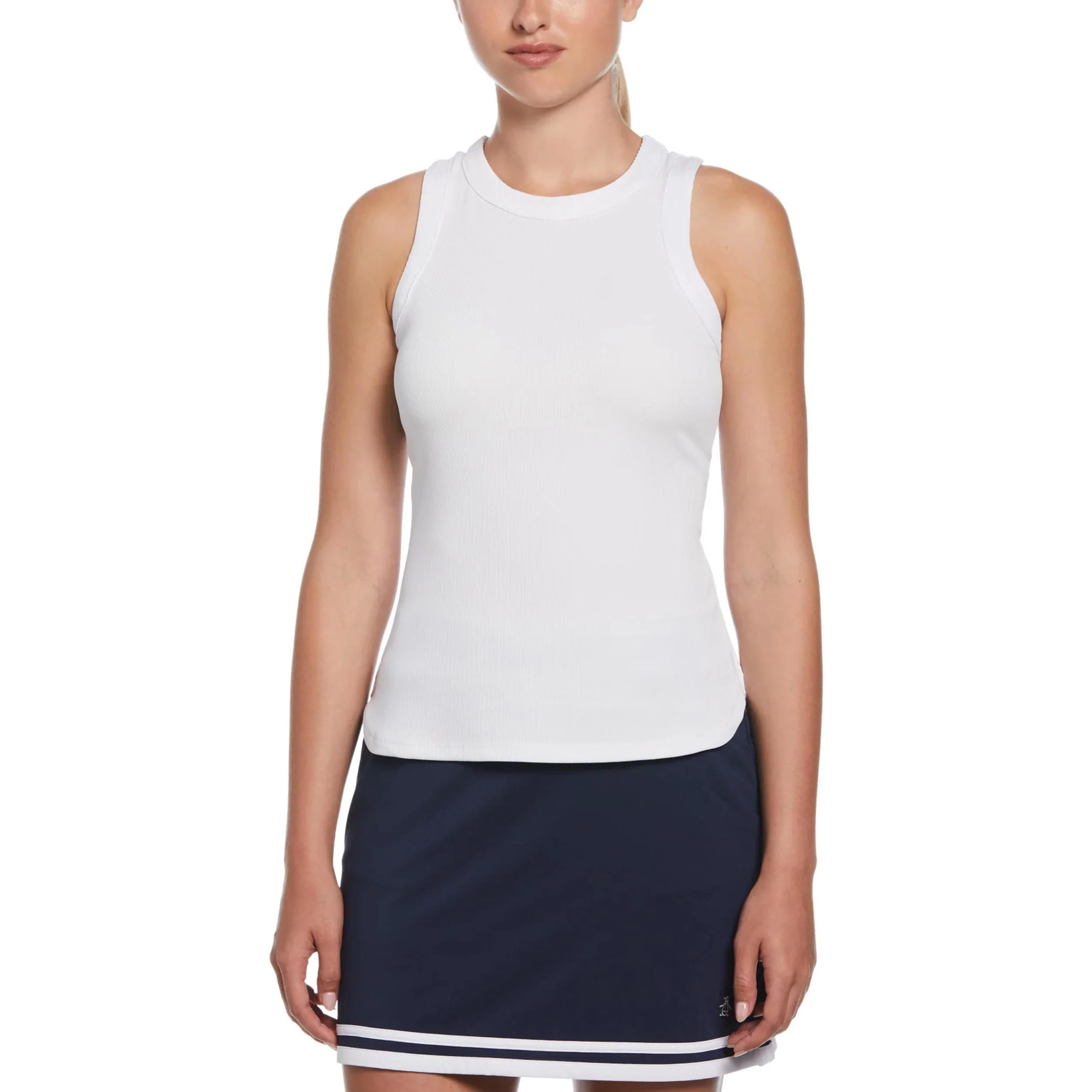 Rib Tank Top Kobiety-Biały