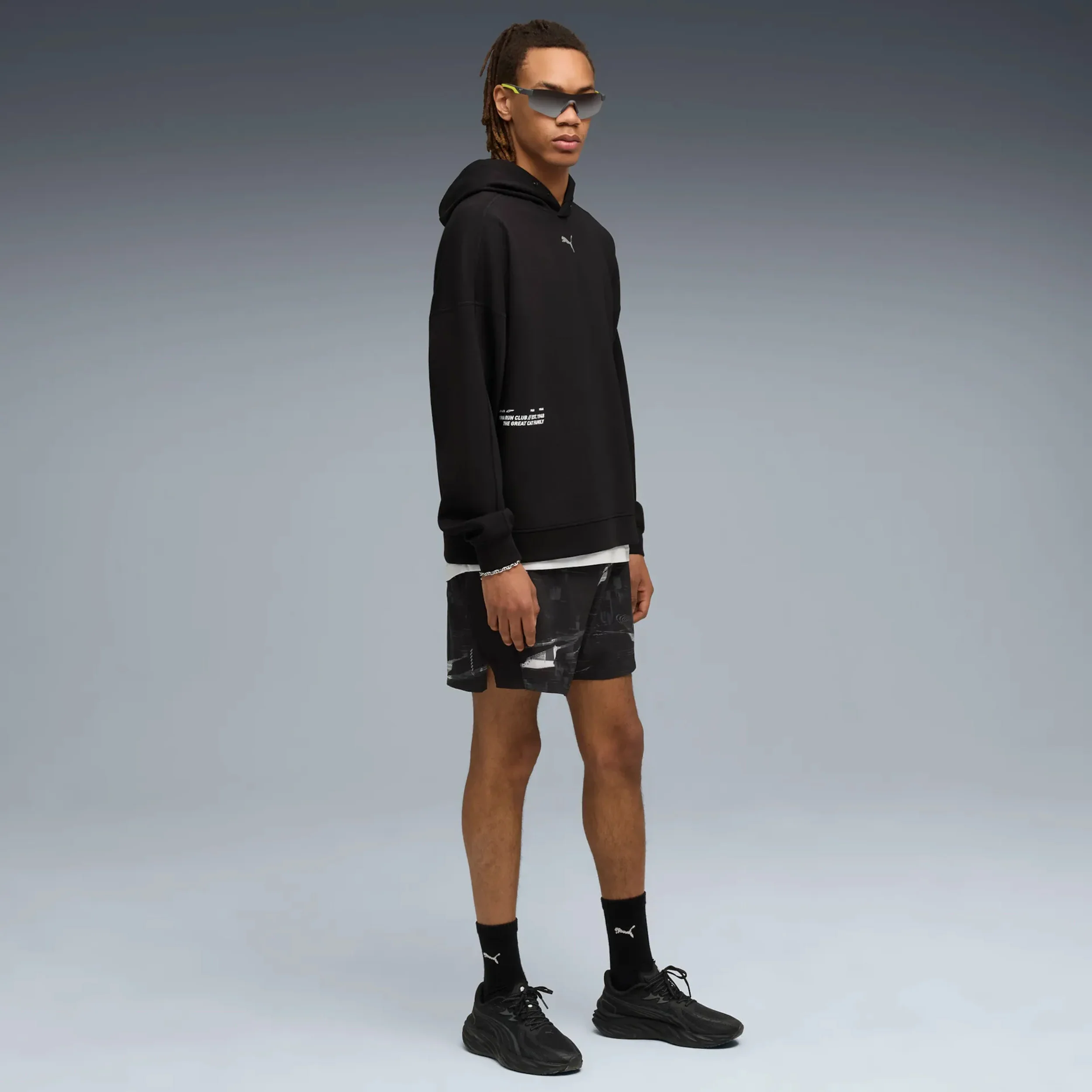 Run Club Bluza Unisex - czarny, - Image 4