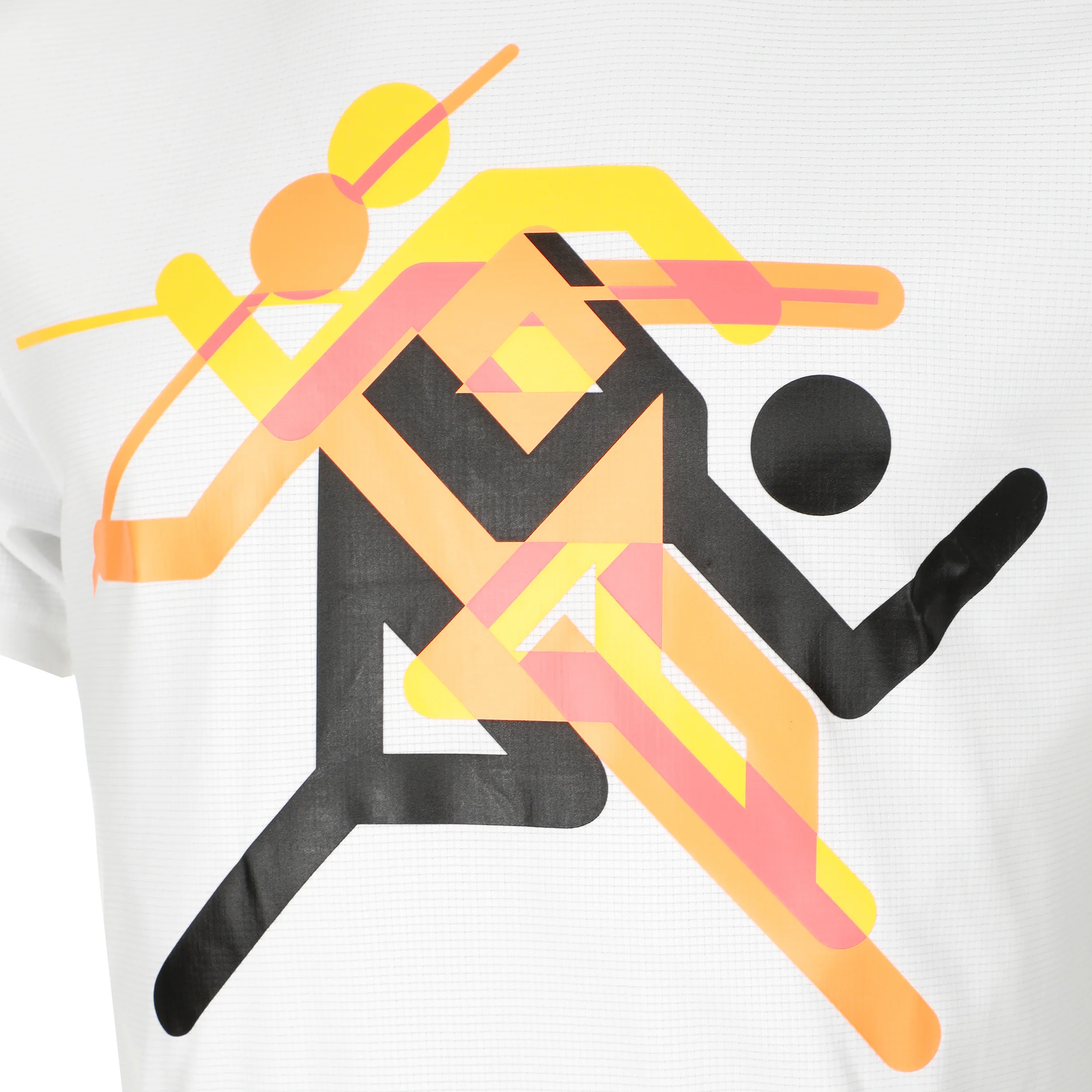 Run Faster Icons Graphic Koszulka do biegania Mężczyźni - biały, wielokolorowy - Image 3