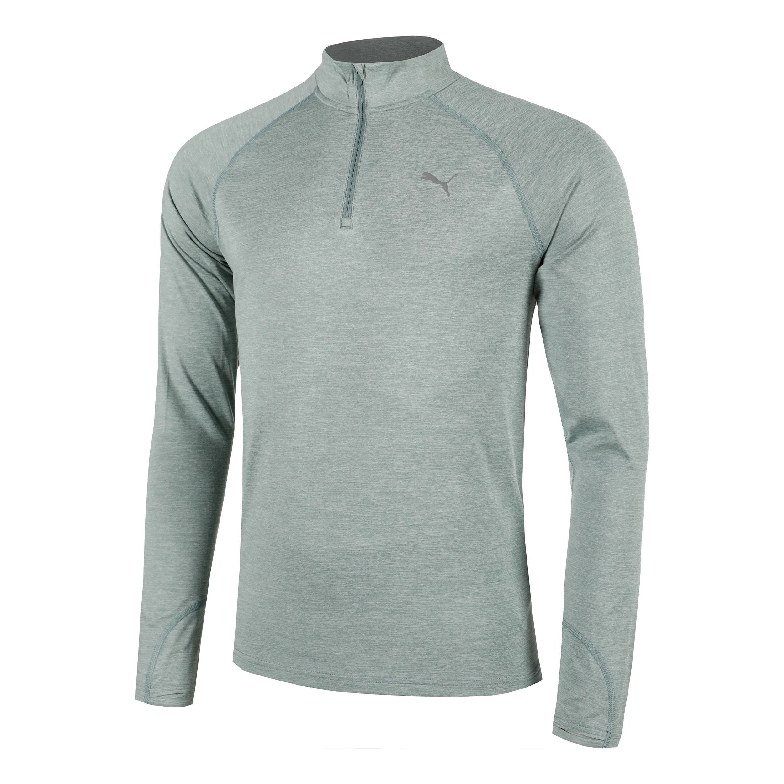 Velocity Cloudspun 1/4 Zip Koszulka do biegania Mężczyźni - zieleń,