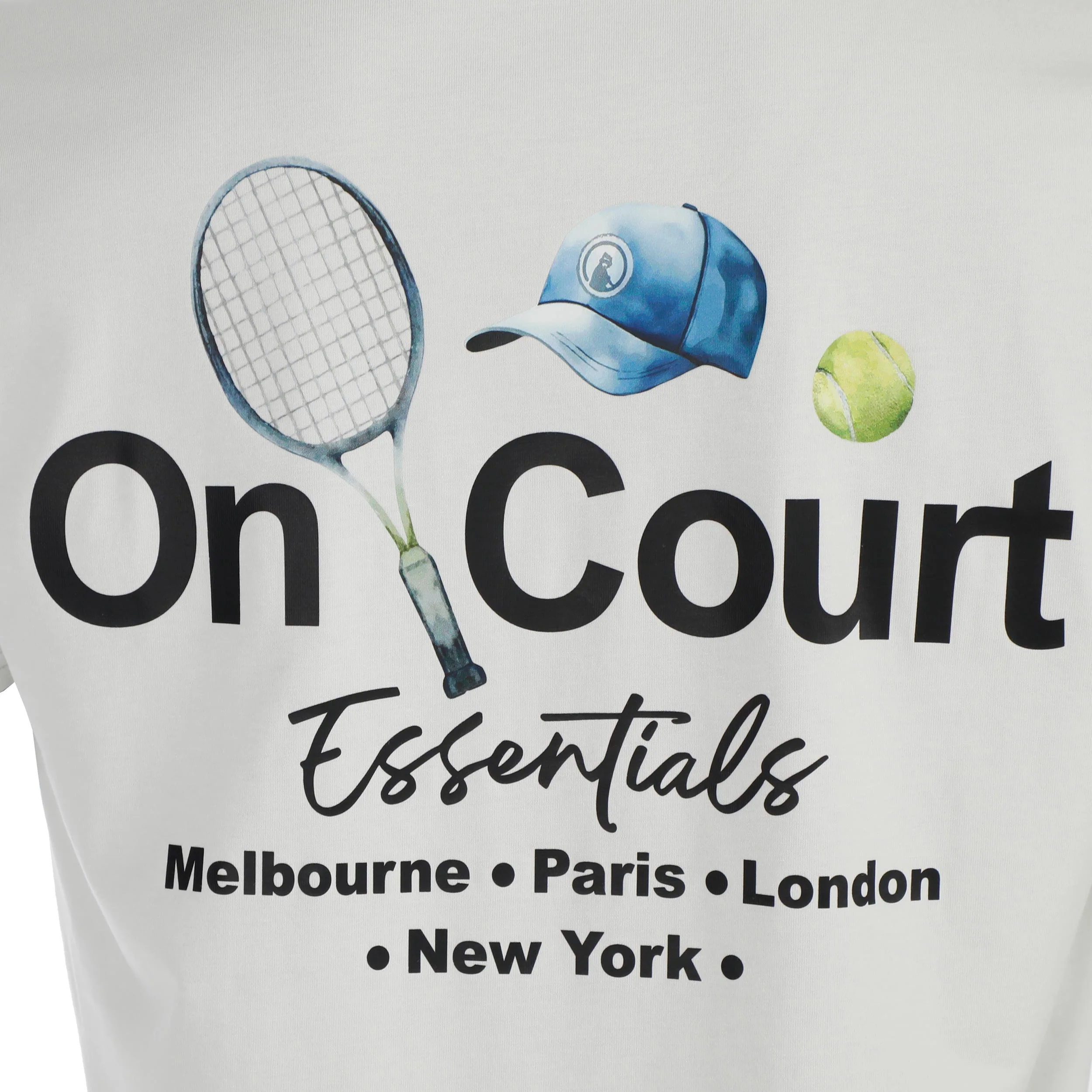 Crush On Court Essentials Koszulka Mężczyźni-jasnoszary, czarny - Image 5