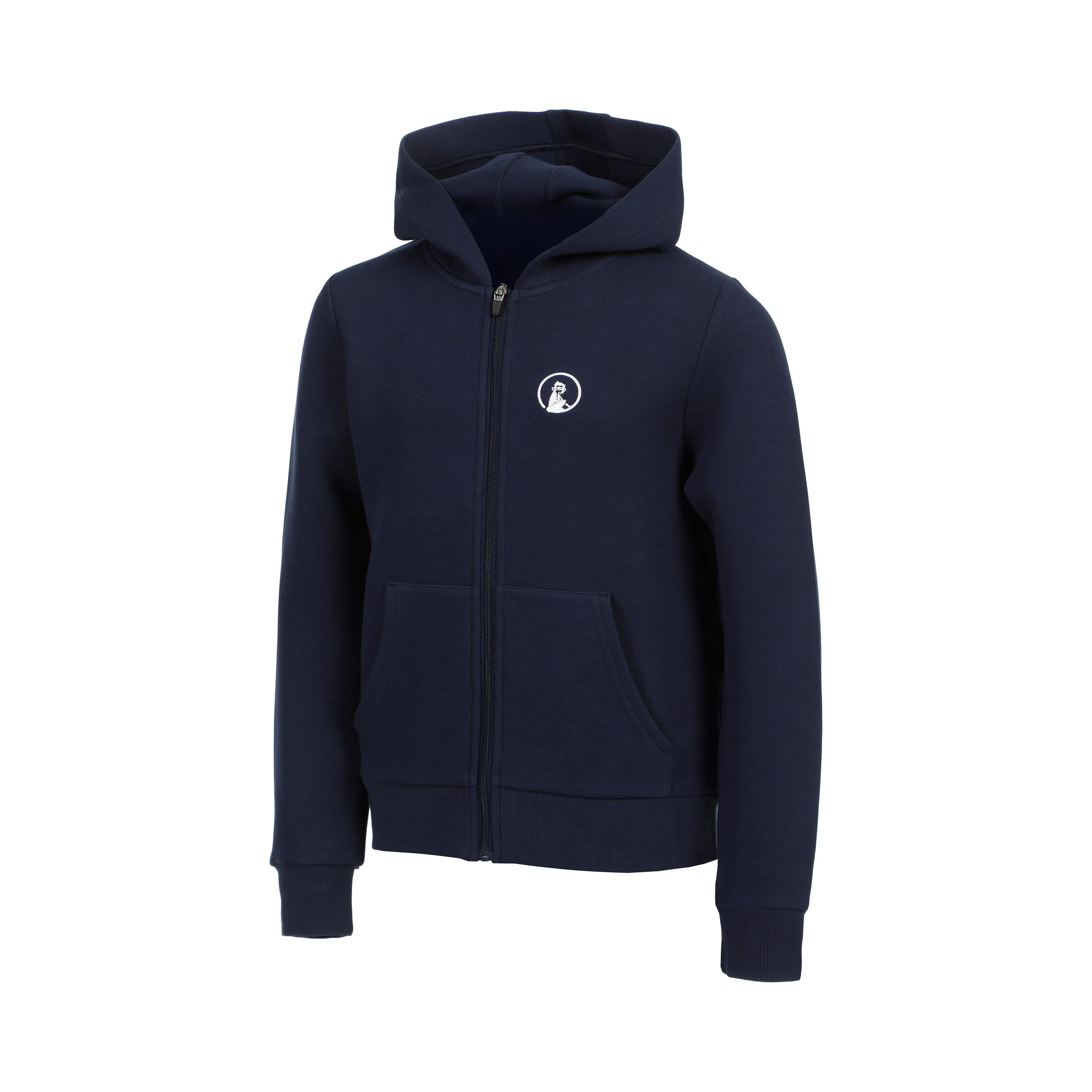 Essential Zip Bluza dresowa Dzieci - ciemnoniebieski, biały