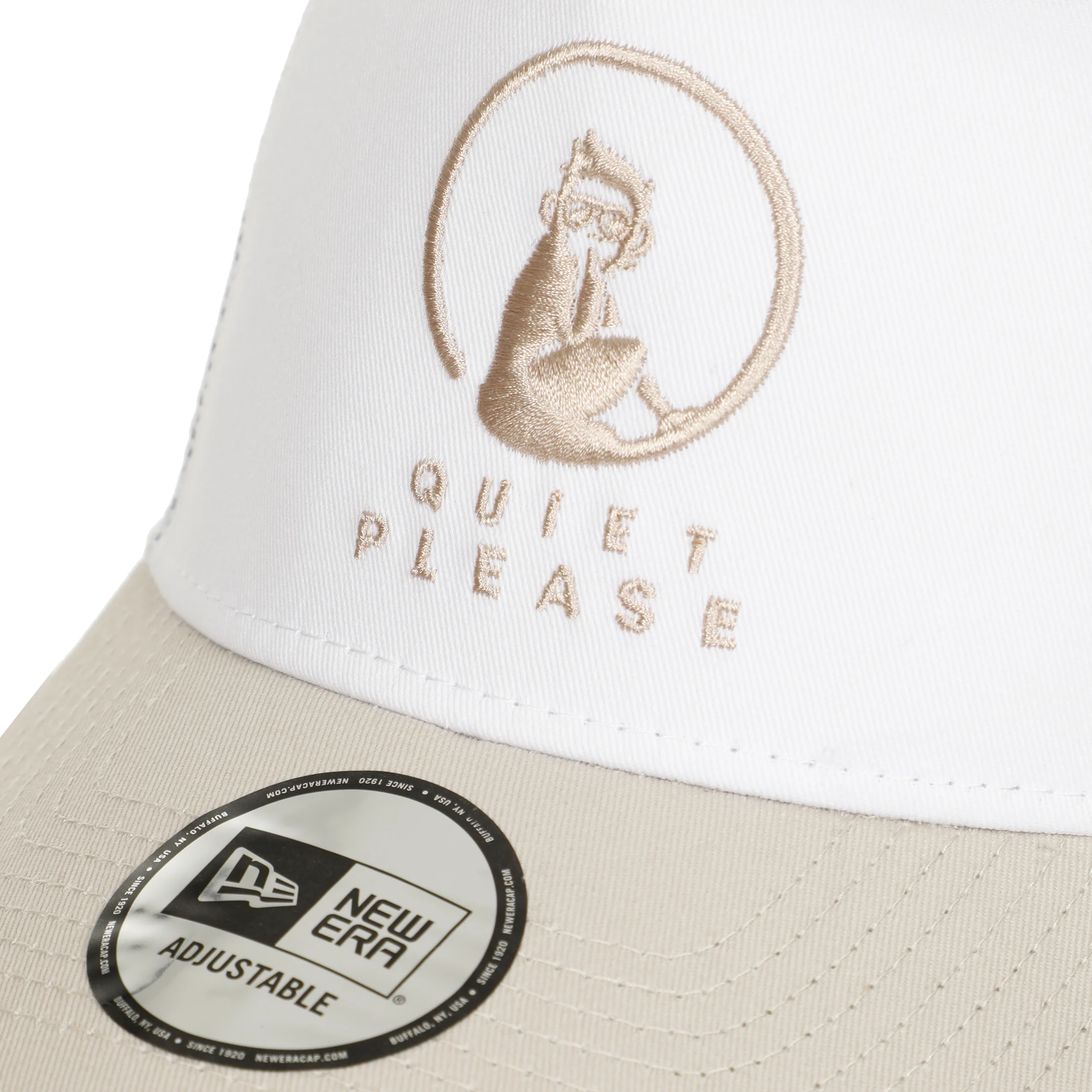 New Era Trucker Czapka-Biały,Beż - Image 3