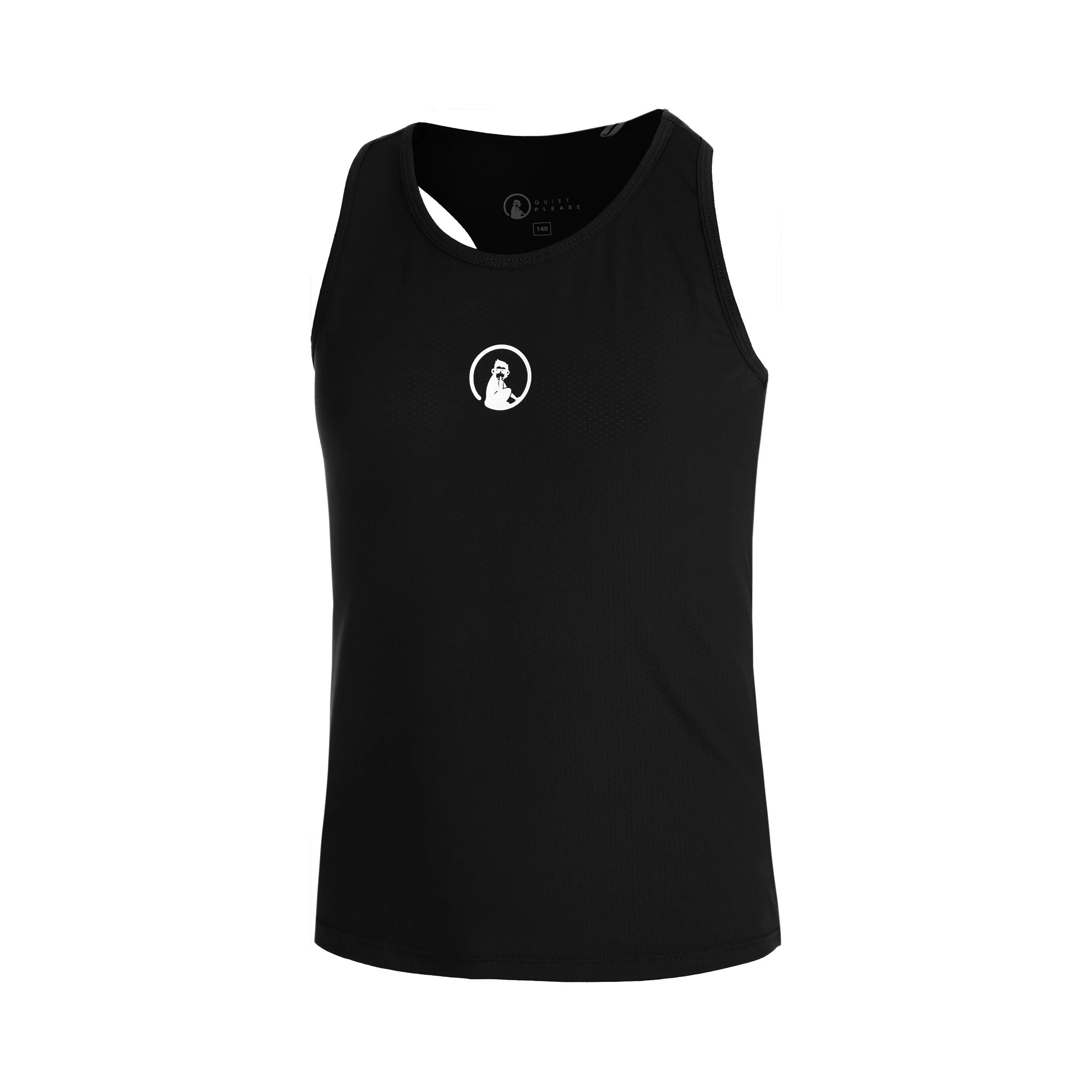 Racerback Tank Top Dziewczynki-Czarny,Biały