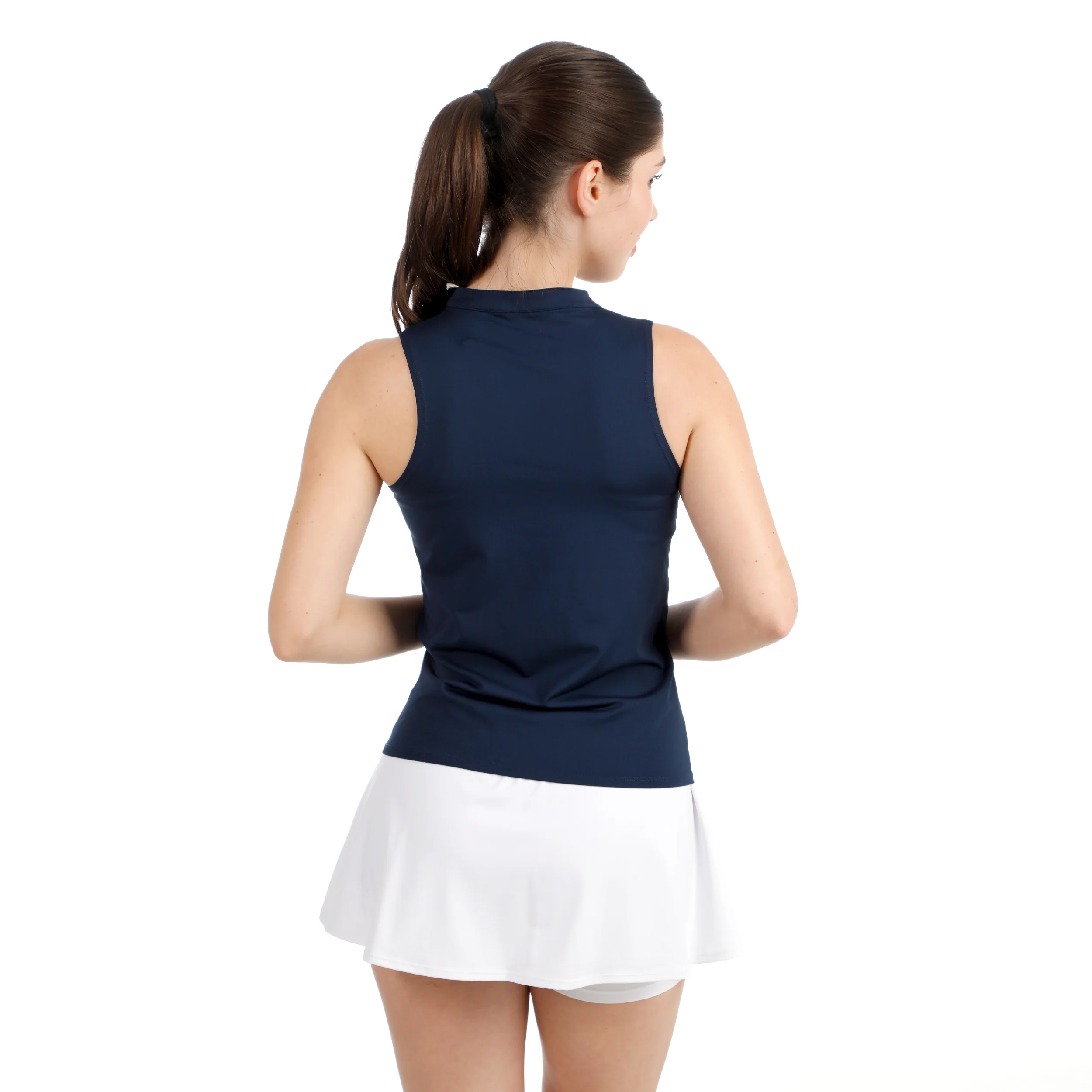 Slice Tank Top Kobiety-Ciemnoniebieski - Image 5