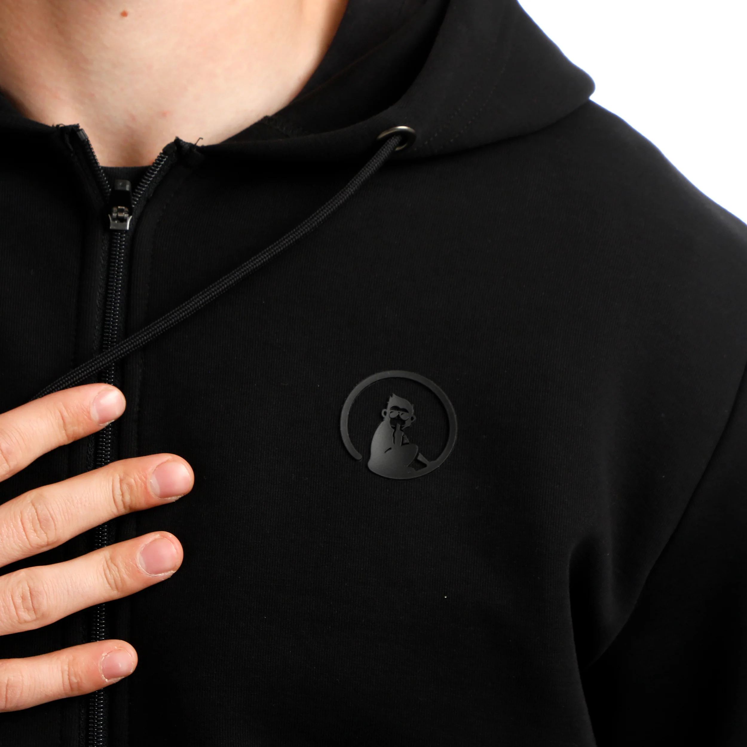 Tonal Core Zip Bluza Dresowa Mężczyźni-Czarny - Image 7