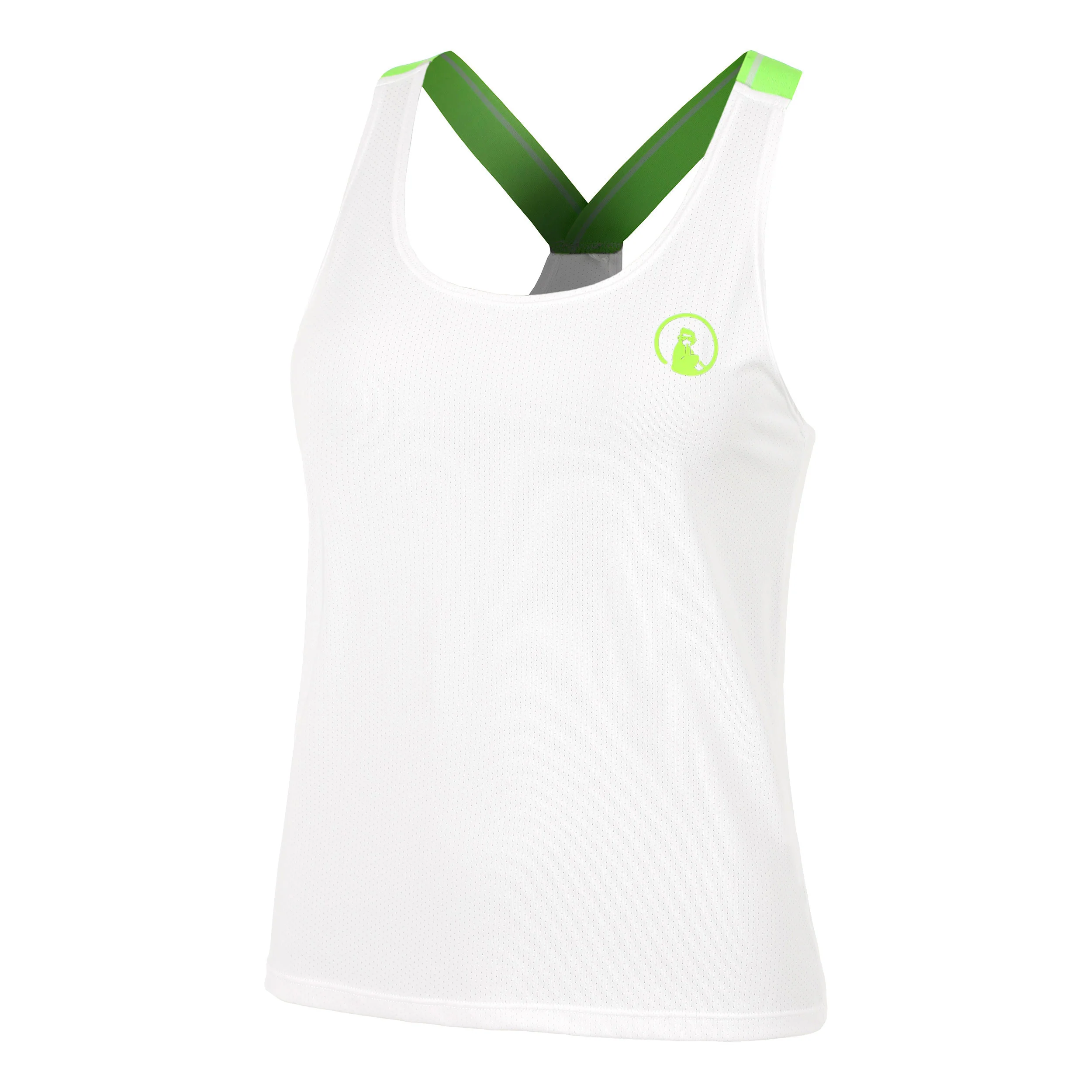 Wild Serve & Volley 2.0 Tank Top Kobiety-Biały,Neonowy Zielony