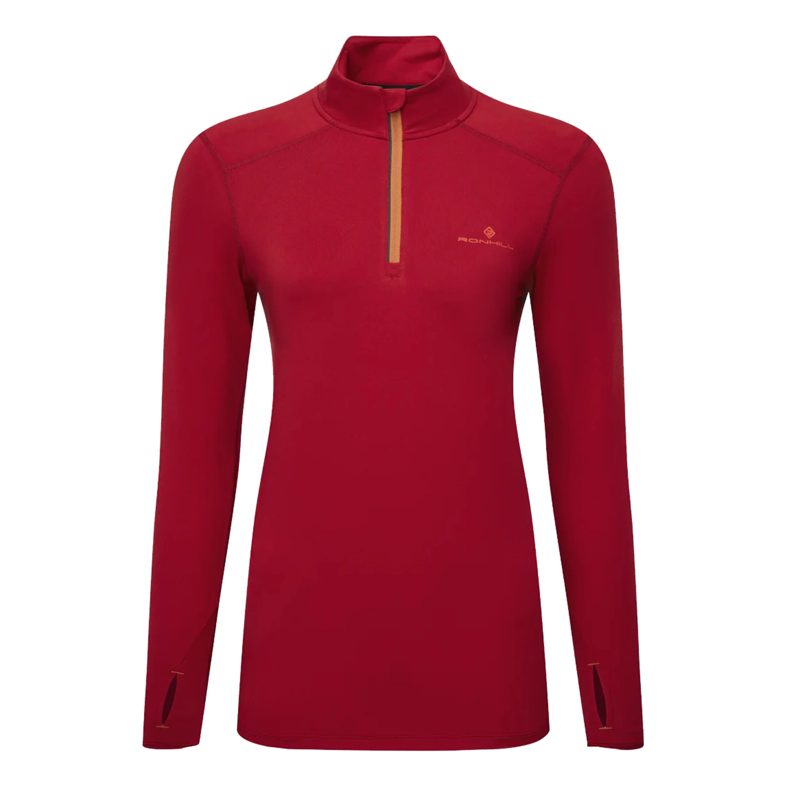 Core Thermal 1/2 Zip Koszulka do biegania Kobiety - czerwony,