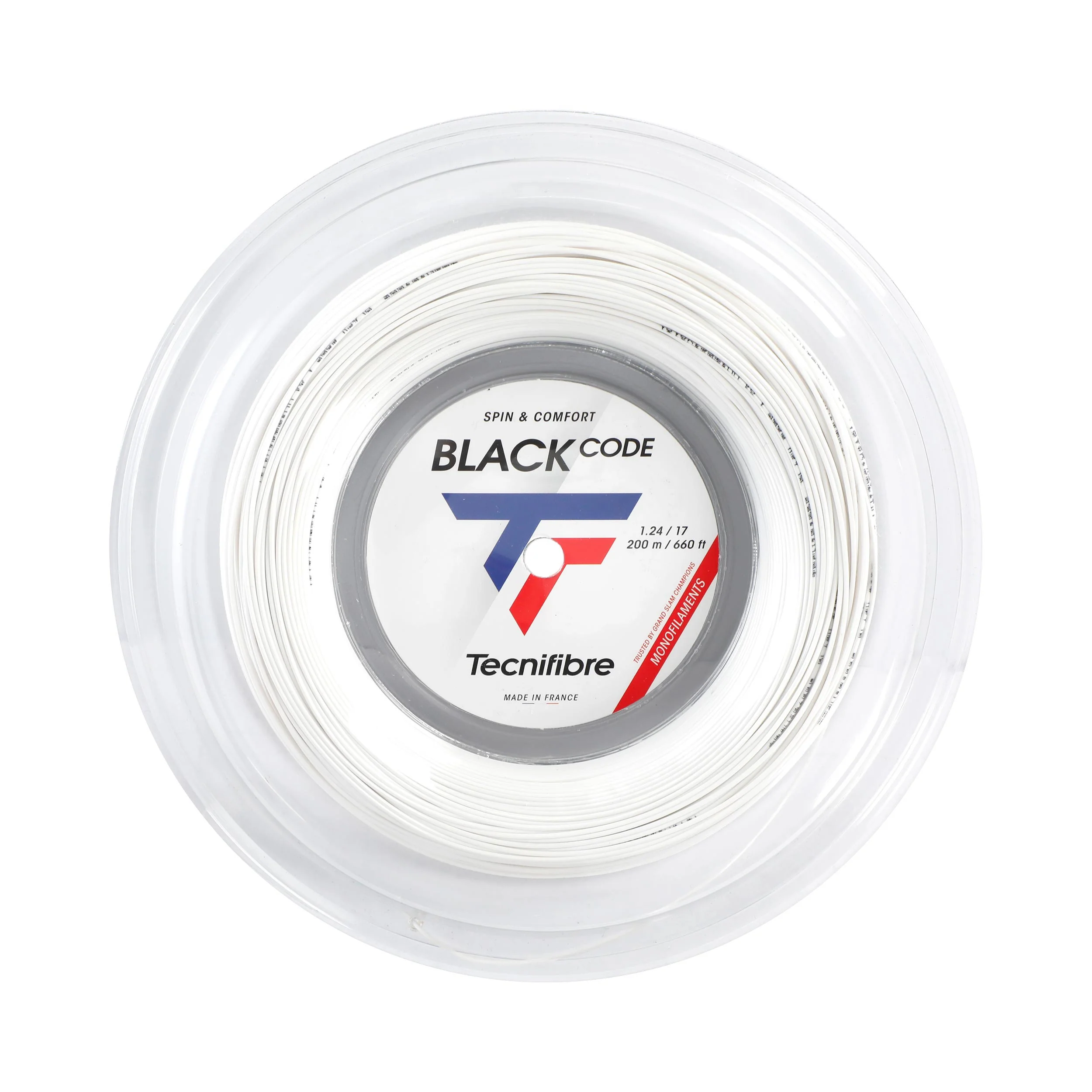 Black Code Spezial Szpula do naciągów 200m - biały