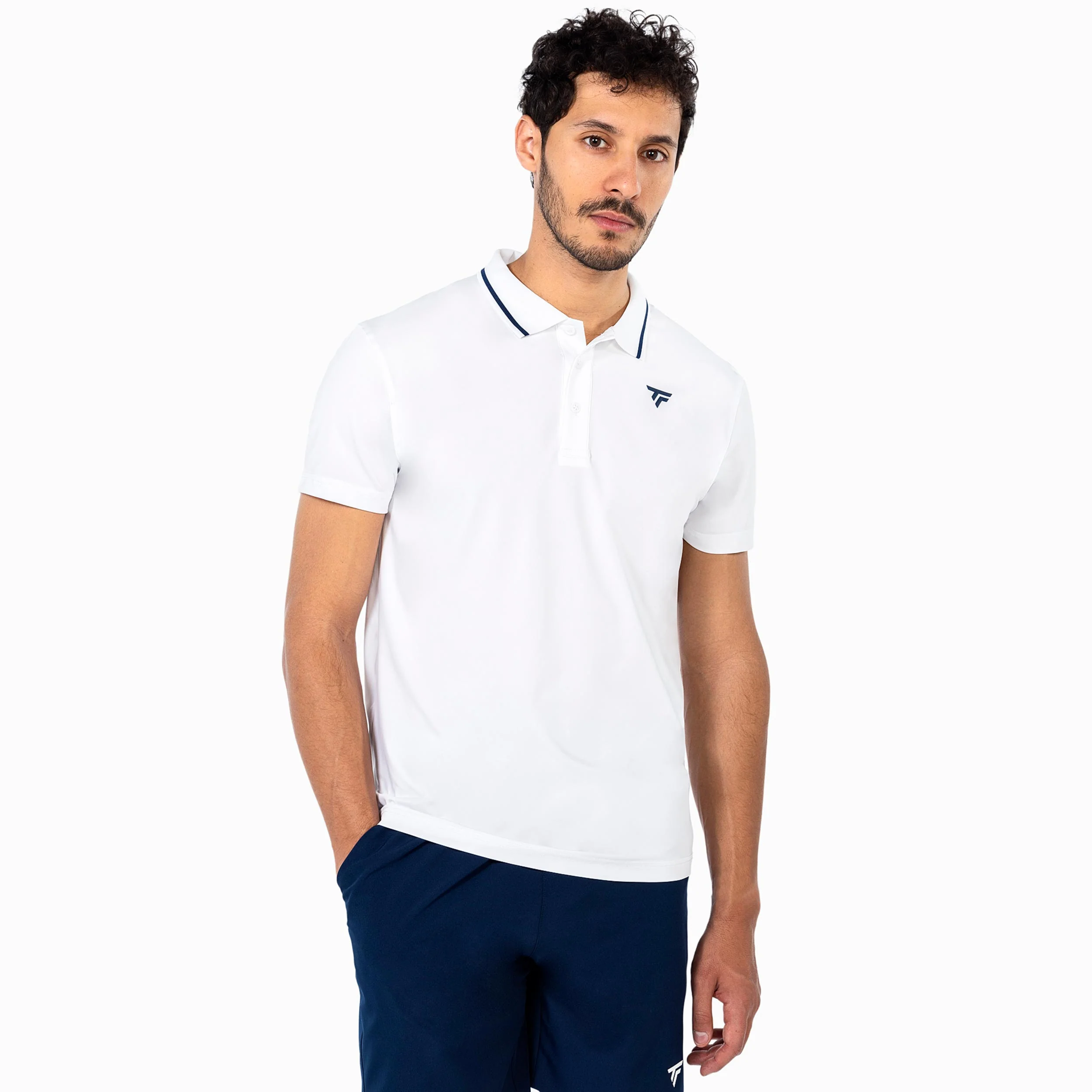 Team Tech Polo Mężczyźni - biały - Image 4