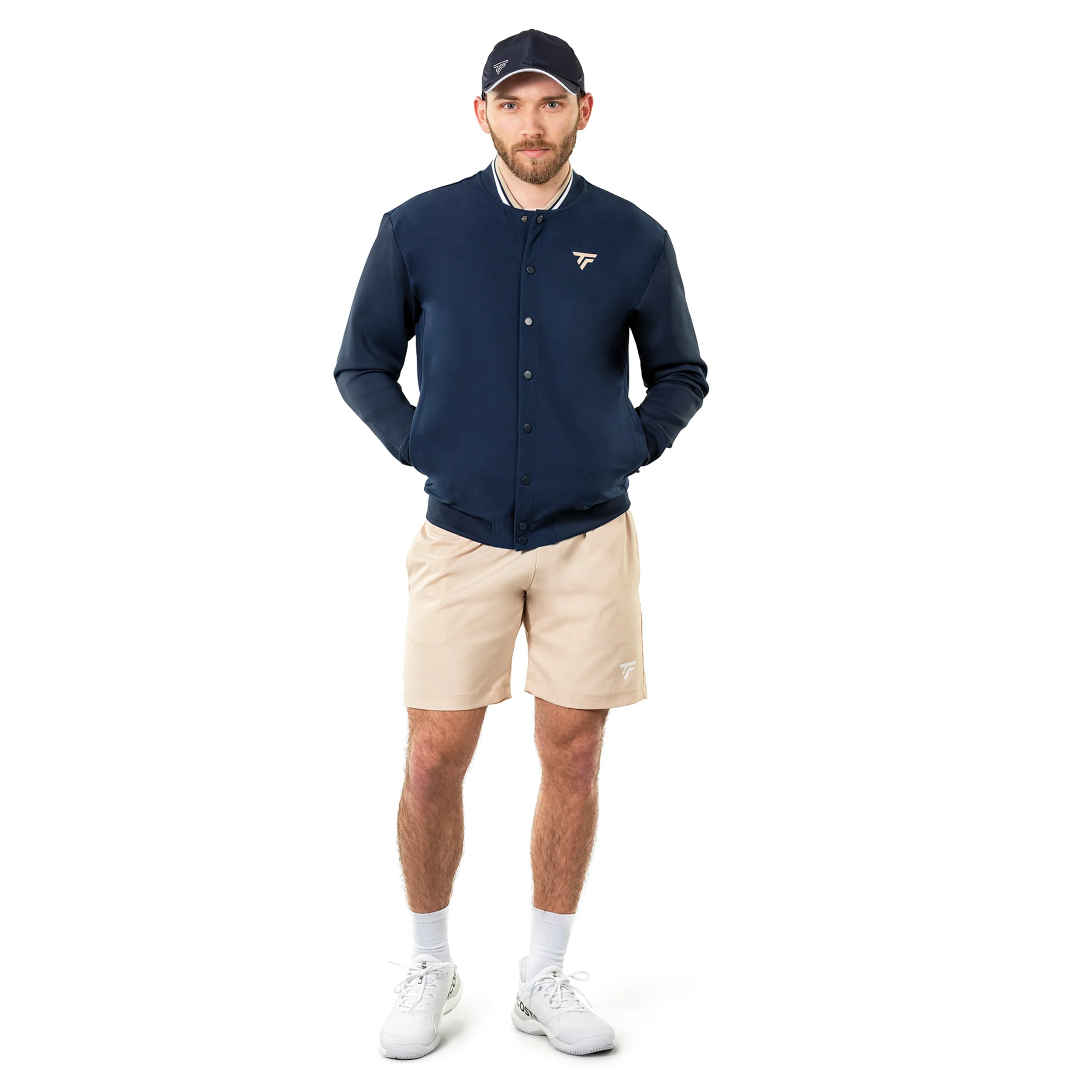 Tech Bomber Kurtka treningowa Unisex-ciemnoniebieski - Image 6