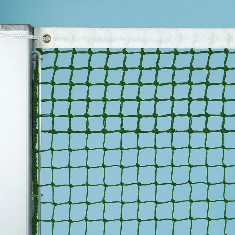 Tennisnetz, grün, 3 mm Polyäthylen, gefl. 5 Doppelreihen Siatka tenisowa 3mm Z 5 PODWÓJNYMI RZĘDAMI