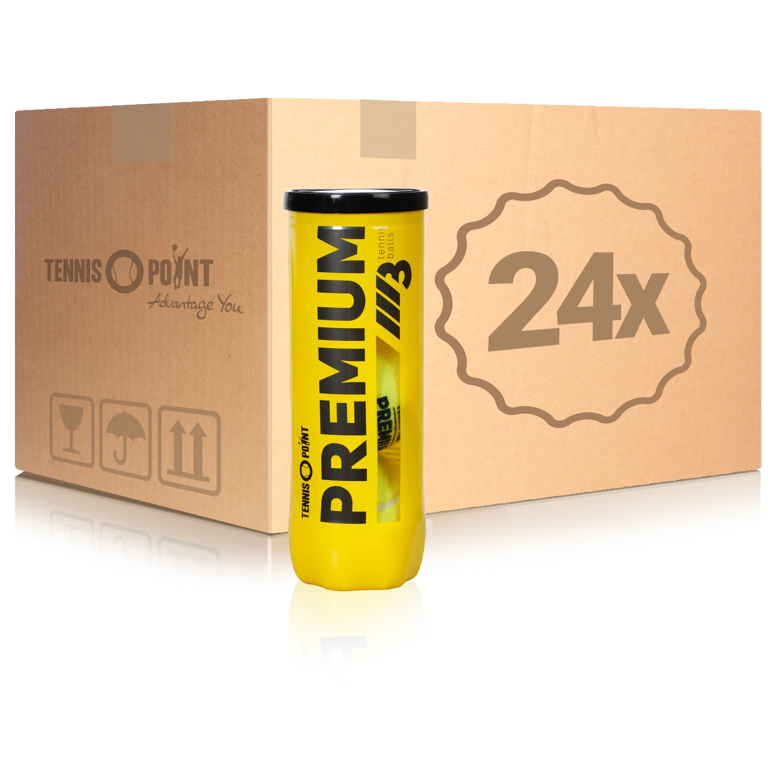 24x puszka 3 szt. Premium Tennisball W KARTONIE