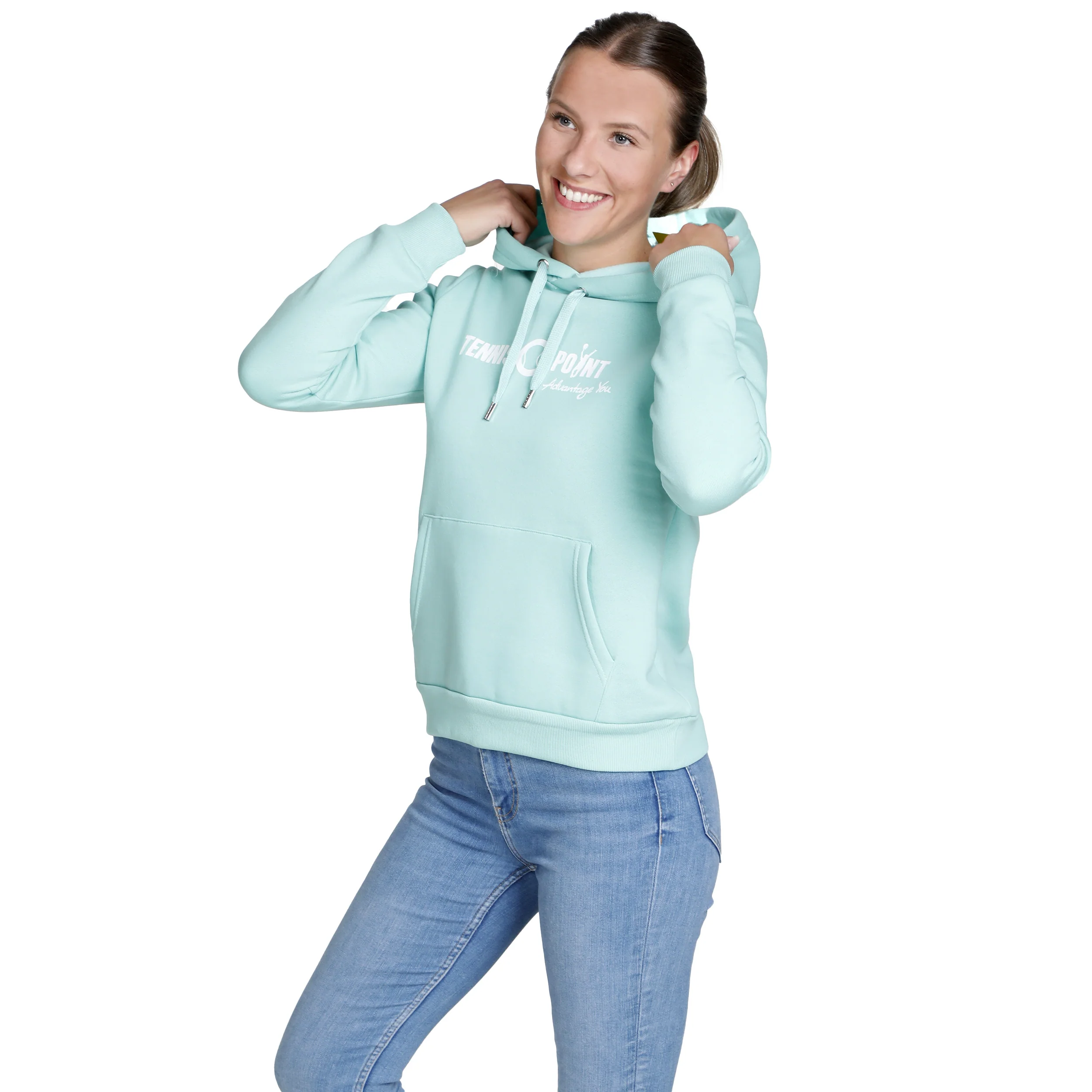 Logo Bluza Kobiety - miętowy, biały - Image 3