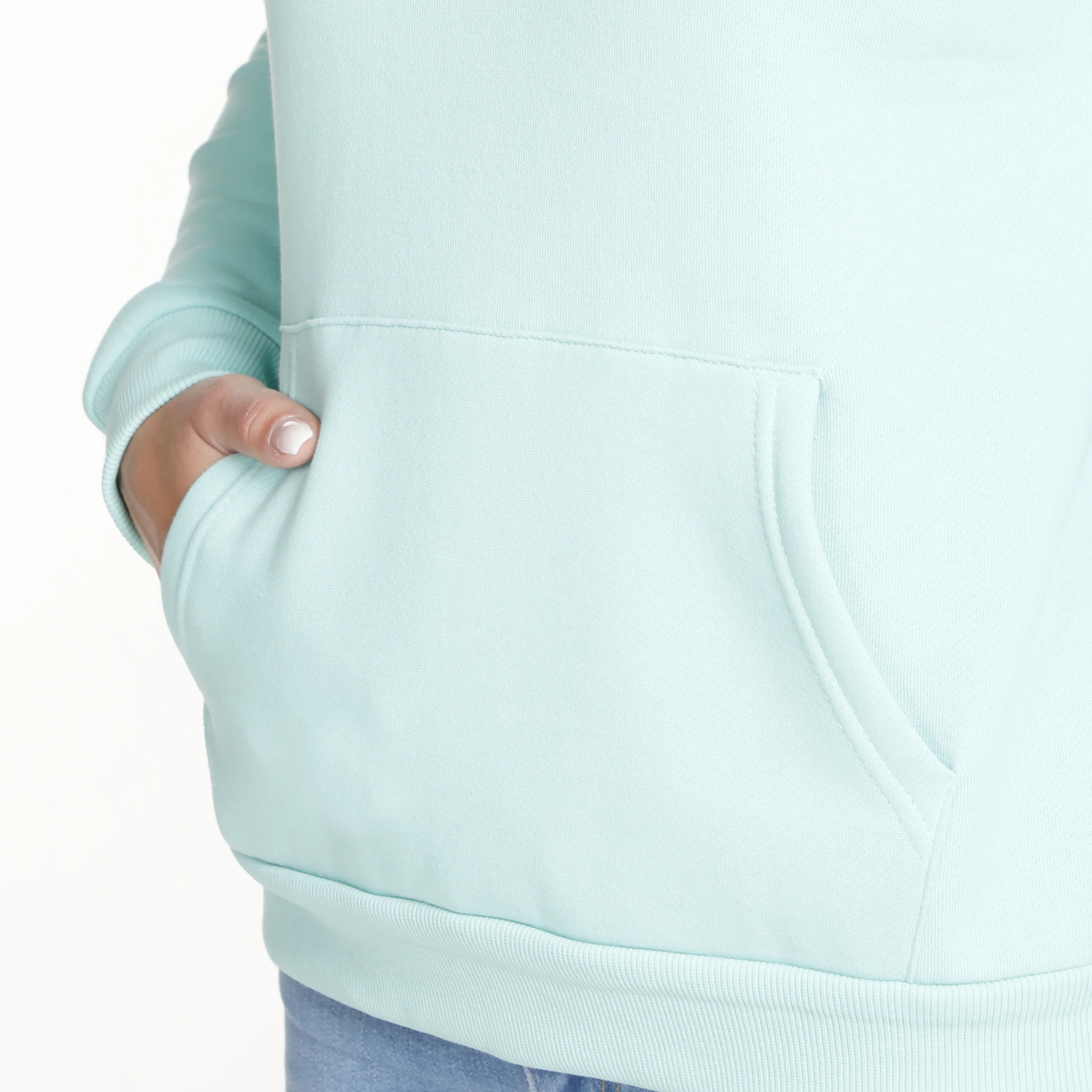 Logo Bluza Kobiety - miętowy, biały - Image 6