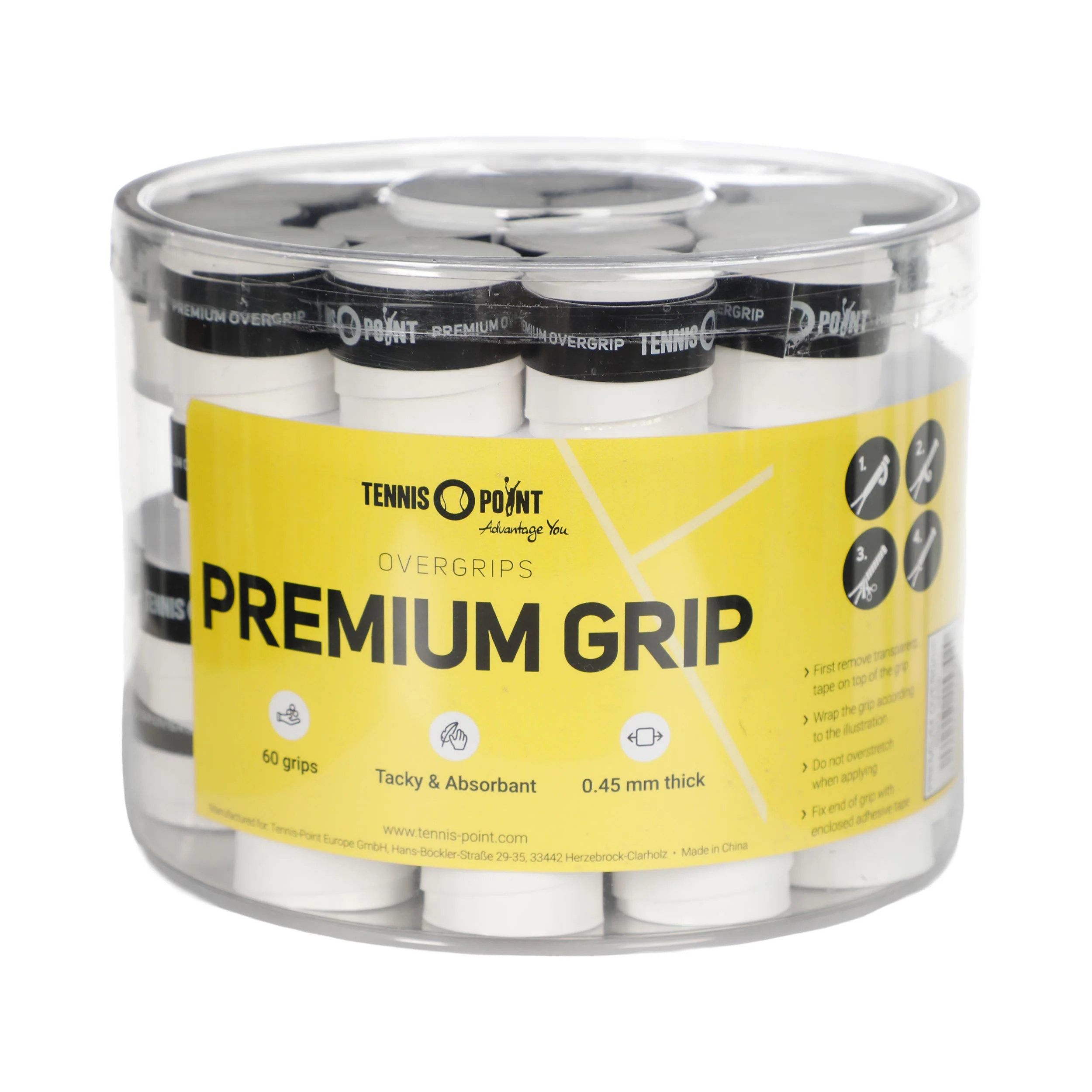 Premium Grip Opakowanie 60 Szt.-Biały