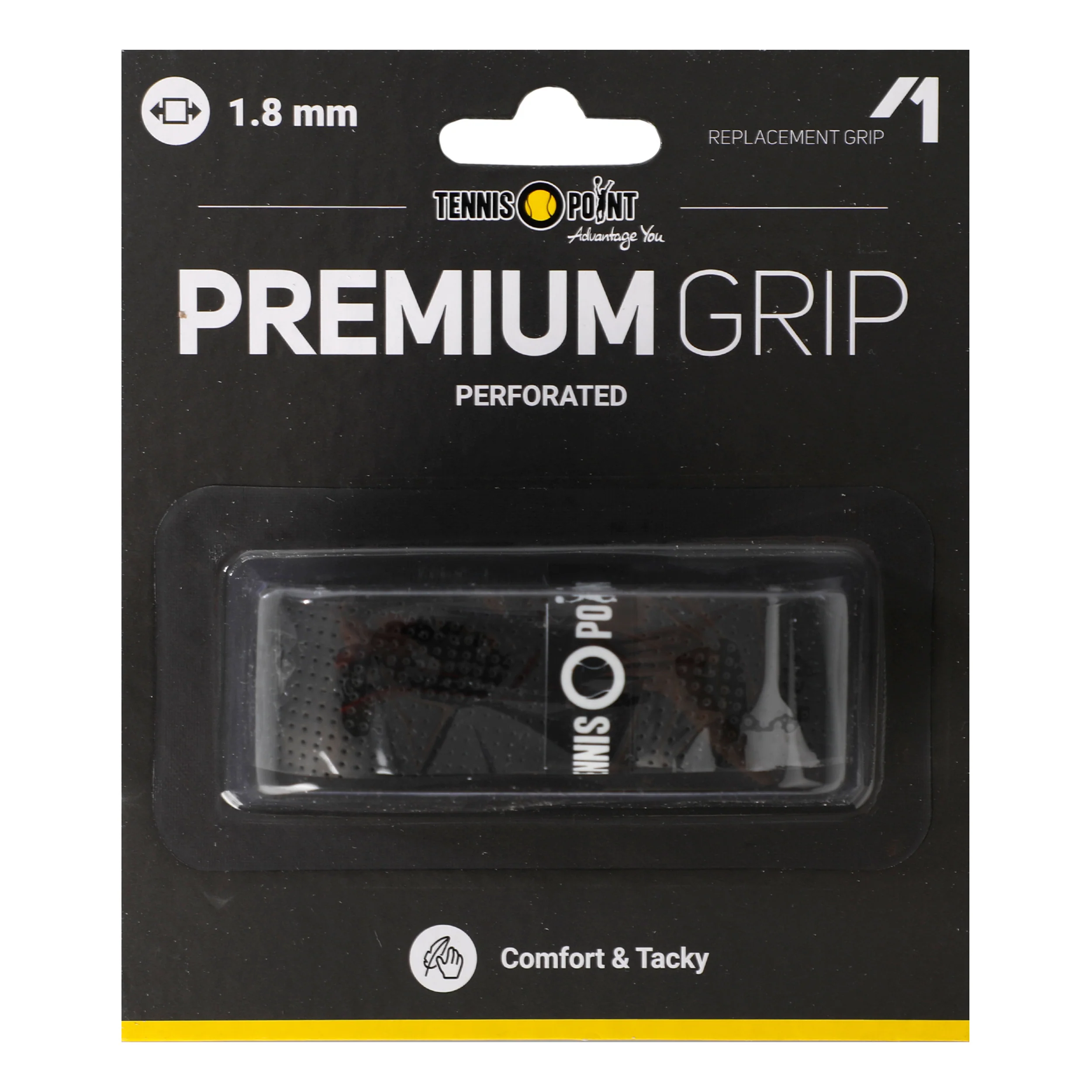 Premium Grip Perforated Opakowanie 1 Szt.-Czarny