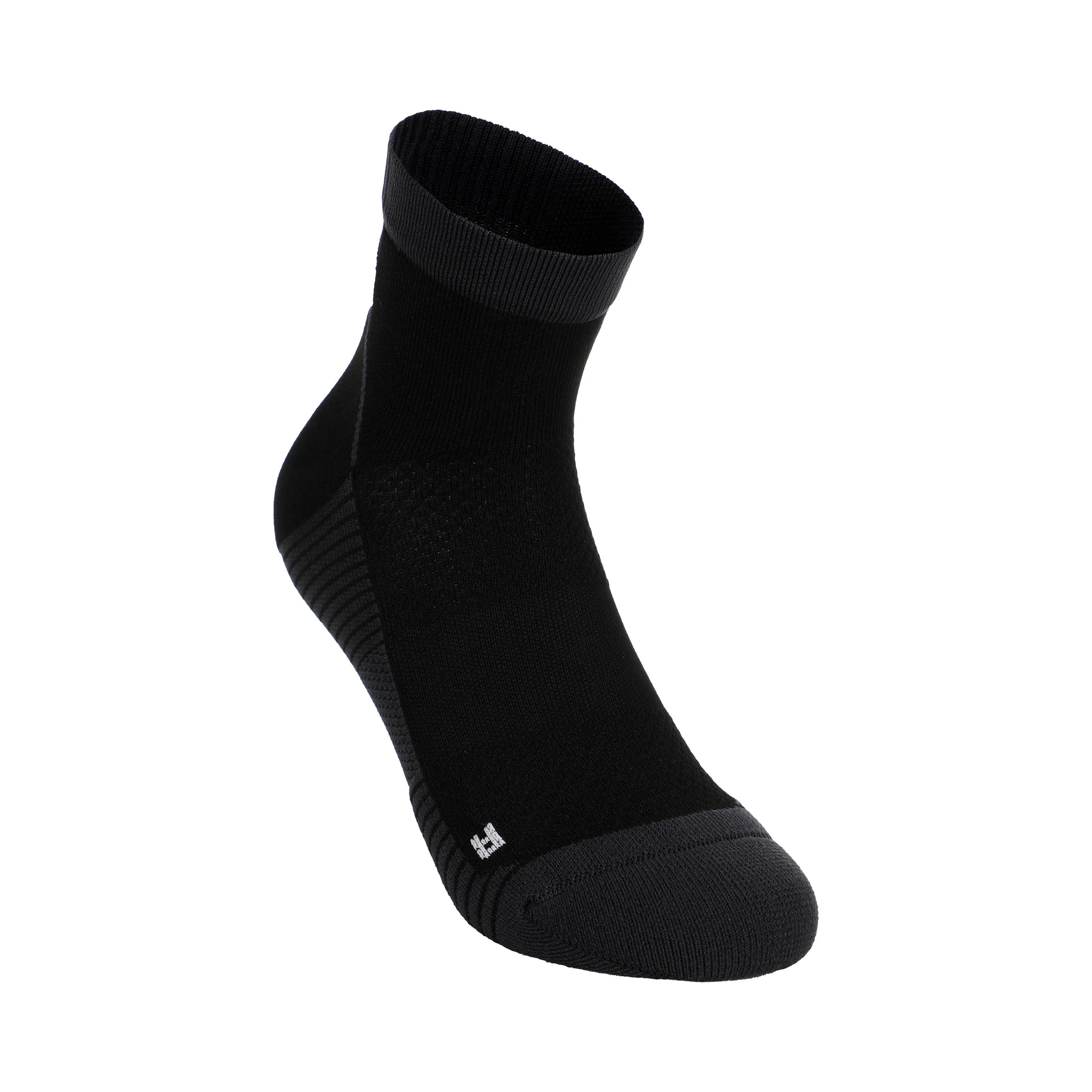 Trail Quarter Skarpety do biegania Unisex - czarny,
