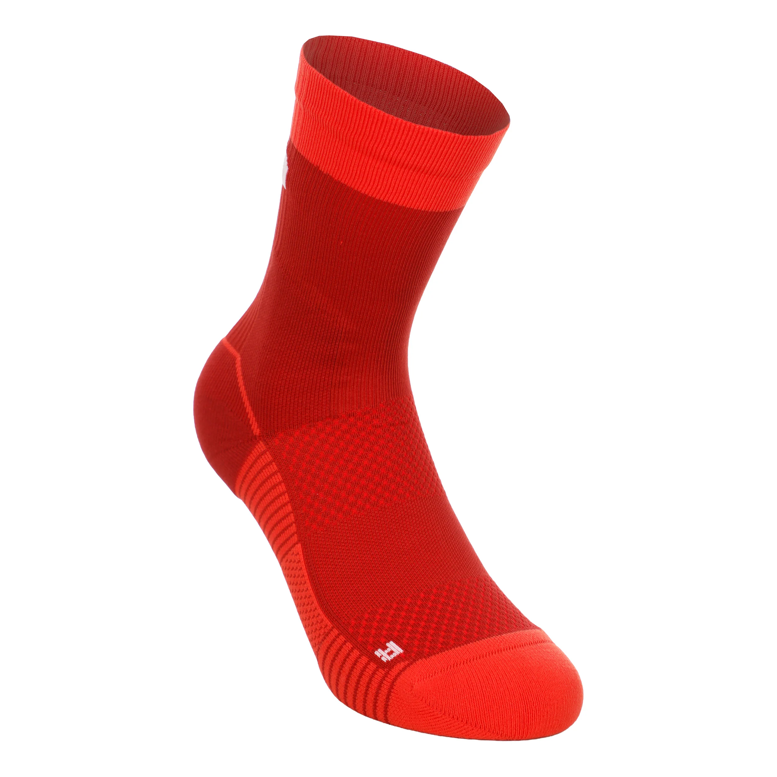 Trail Run Crew Skarpety do biegania Unisex - ciemnoczerwony, czerwony