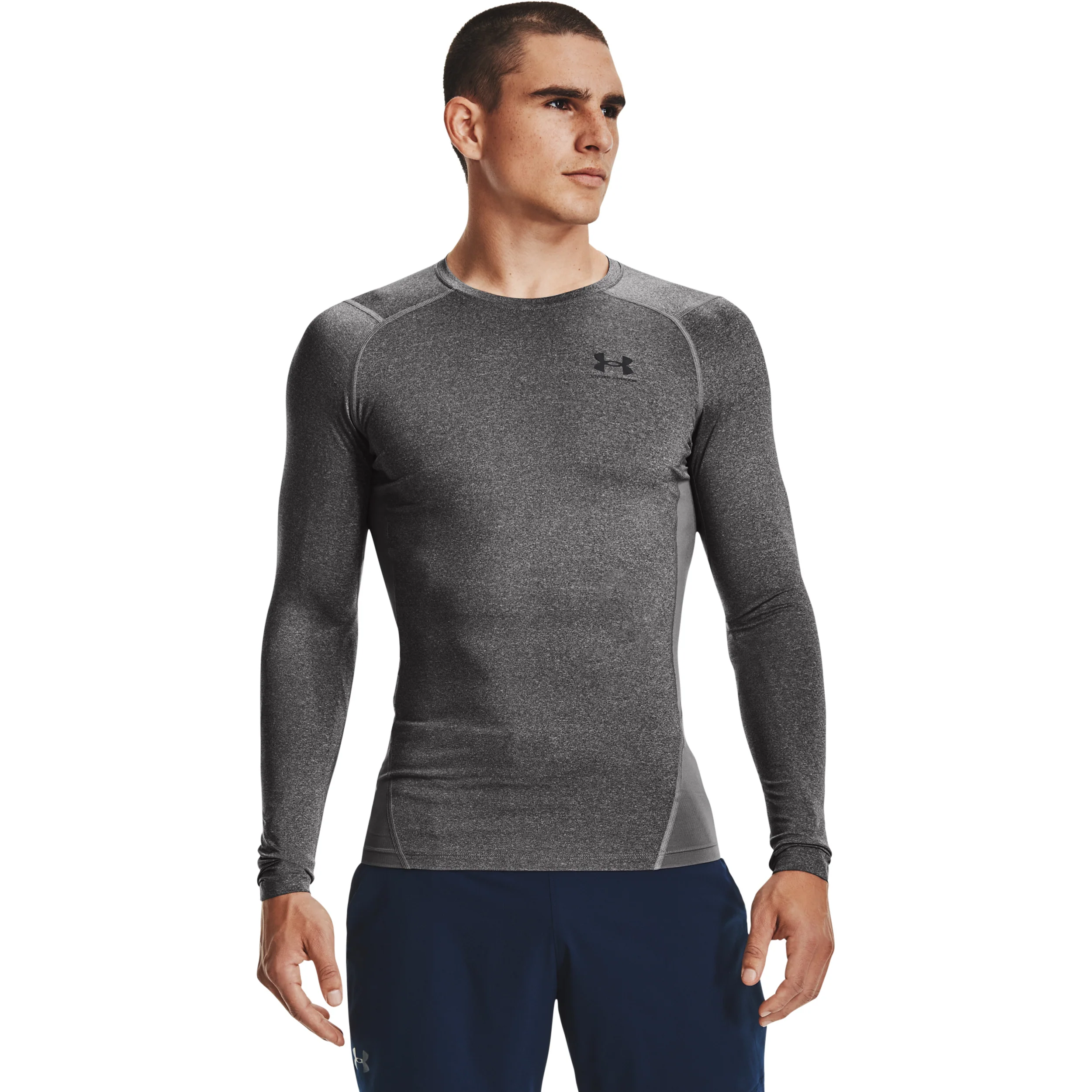 Heatgear Comp Długi Rękaw Mężczyźni-Antracyt,Czarny - Image 3