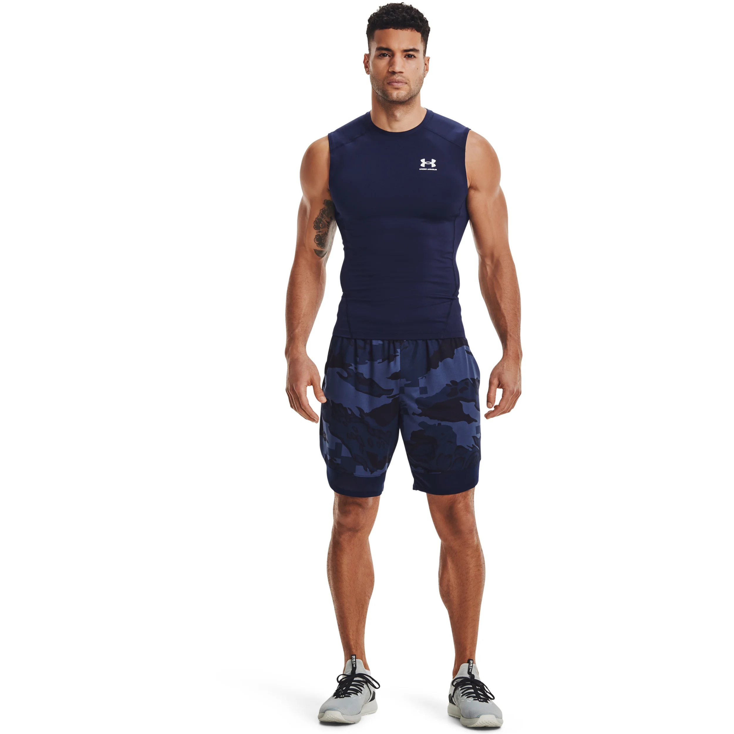 Heatgear Comp Tank Top Mężczyźni-Ciemnoniebieski,Biały - Image 5