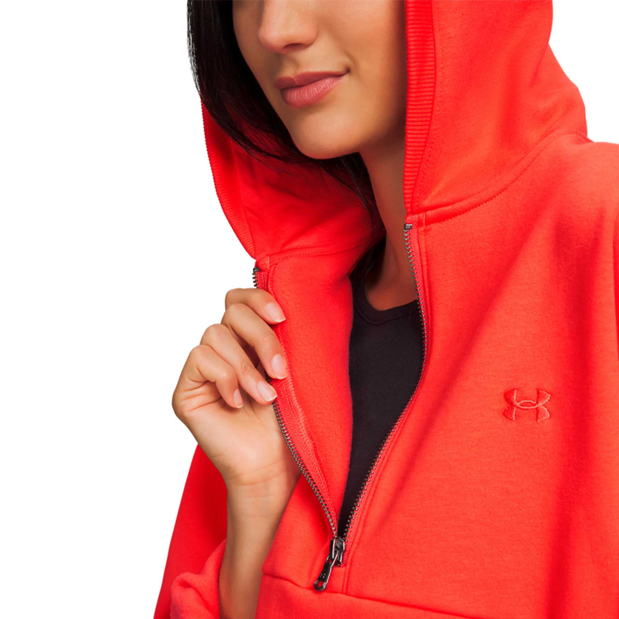 Icon Fleece Halfzip Bluza Kobiety-czerwony, czerwony - Image 3