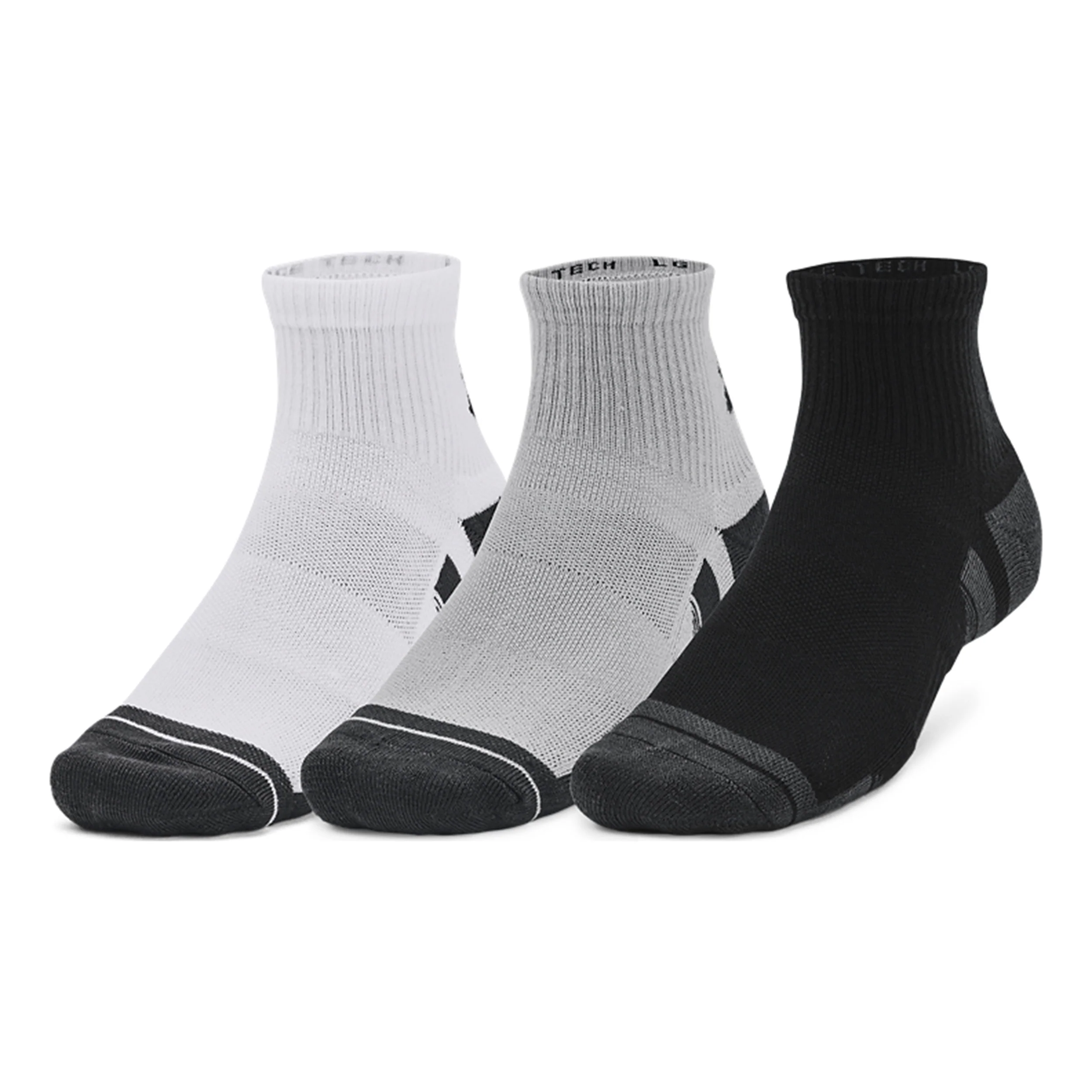 Performance Tech Quarter Skarpety tenisowe Opakowanie 3 szt. Unisex - szary, wielokolorowy