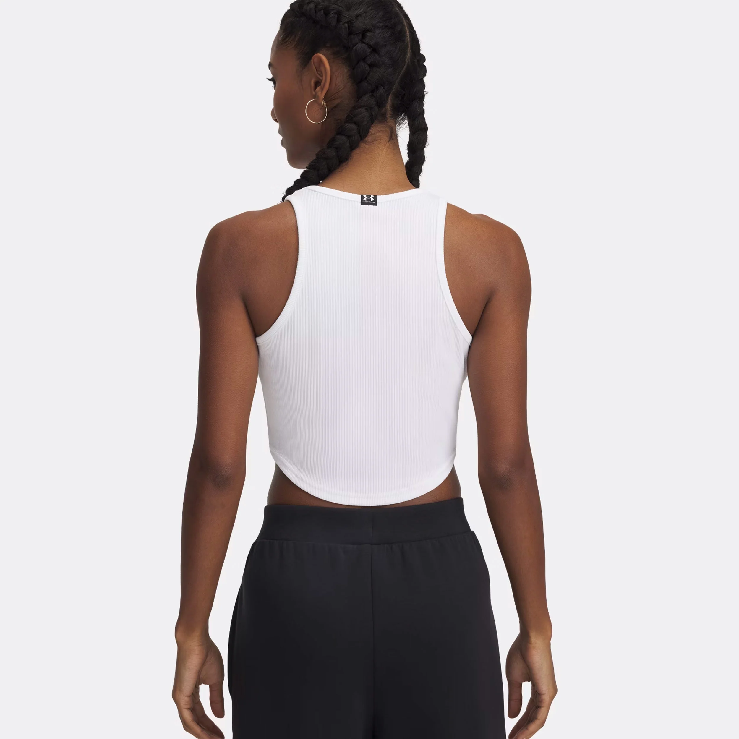 Rival Rib Tank Top Kobiety-Biały - Image 2