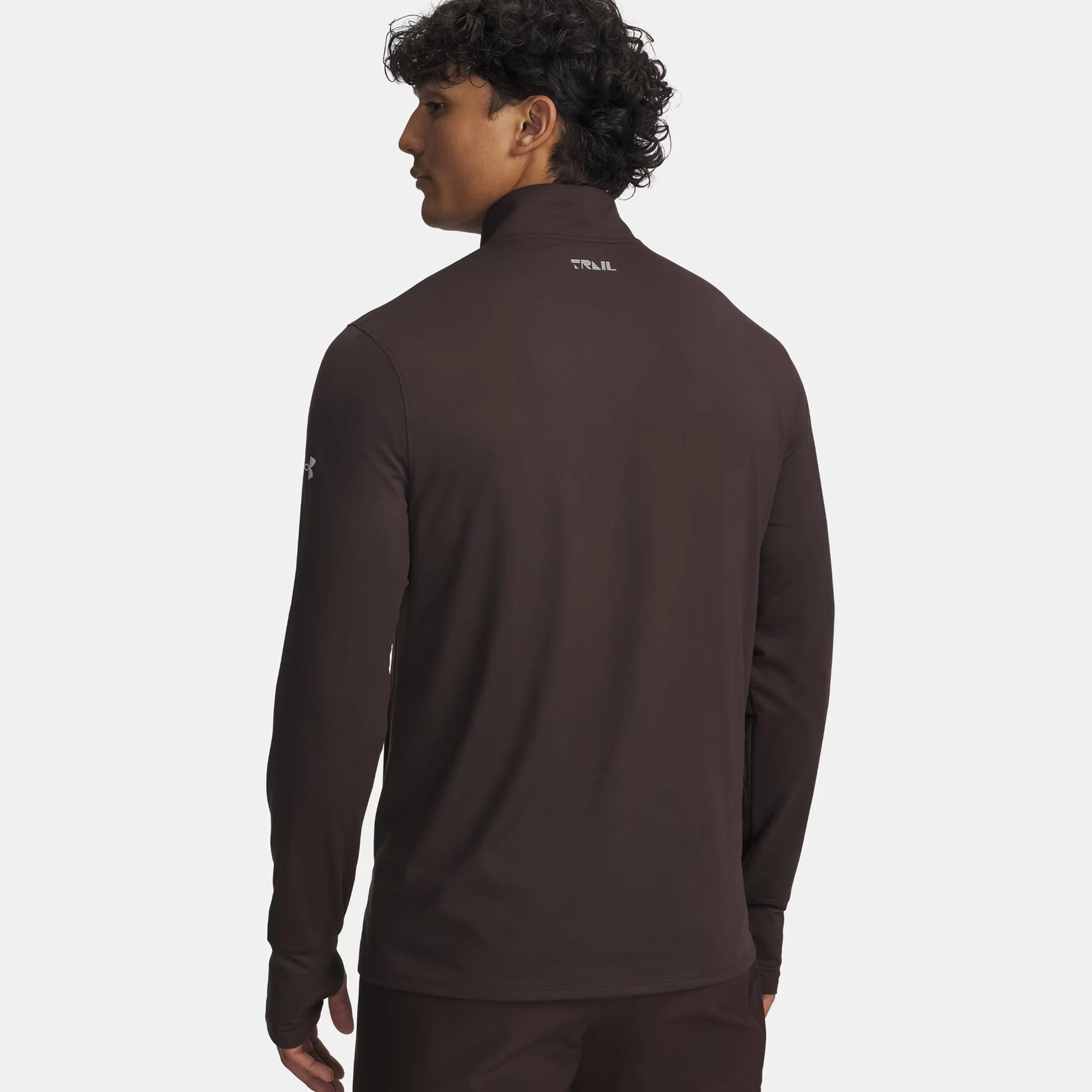 Run Trail Quarter Zip Top do biegania Mężczyźni-brąz - Image 2
