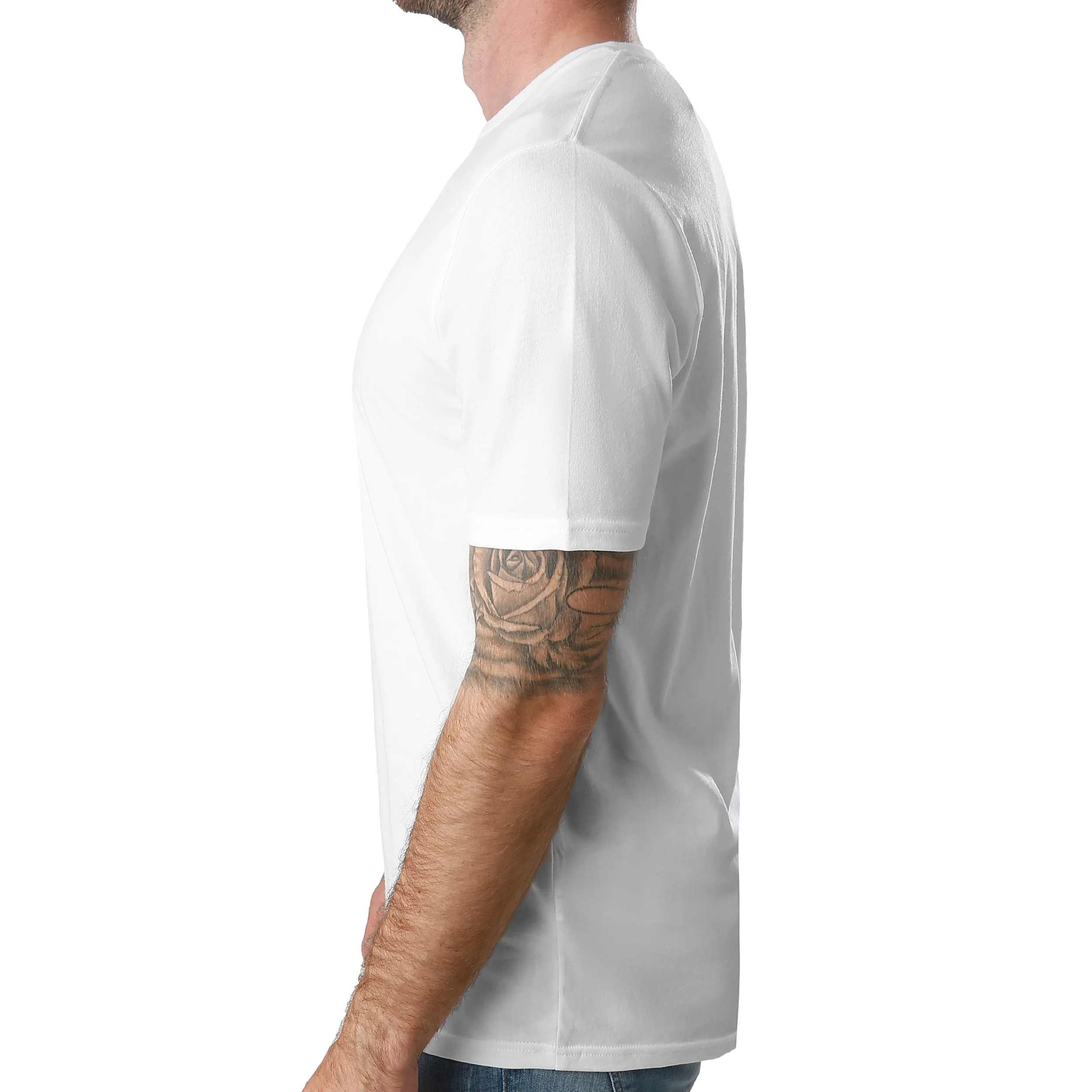 Sportstyle Left Chest Koszulka Mężczyźni-Biały,Czarny - Image 4