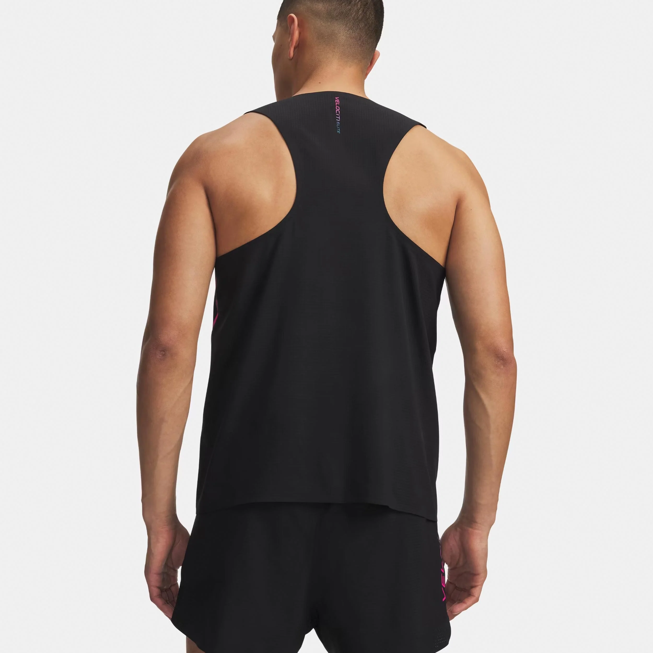 Velociti Elite Singlet Koszulka do biegania Mężczyźni-czarny, różowy - Image 2