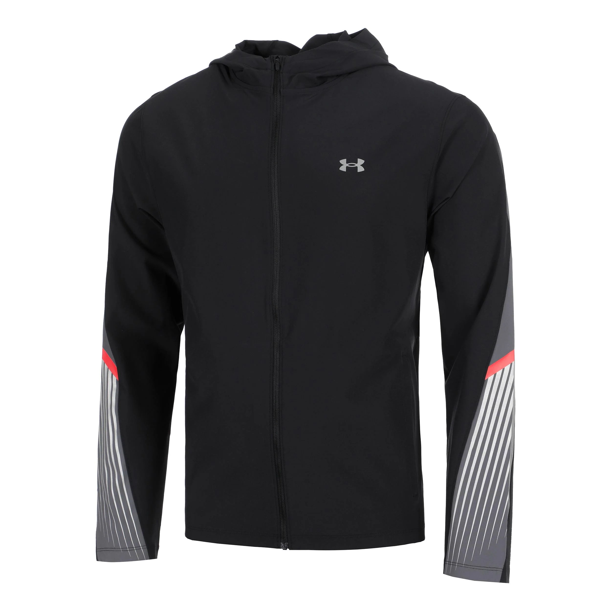 Velociti Storm Hooded Kurtka do biegania Mężczyźni - czarny, szary
