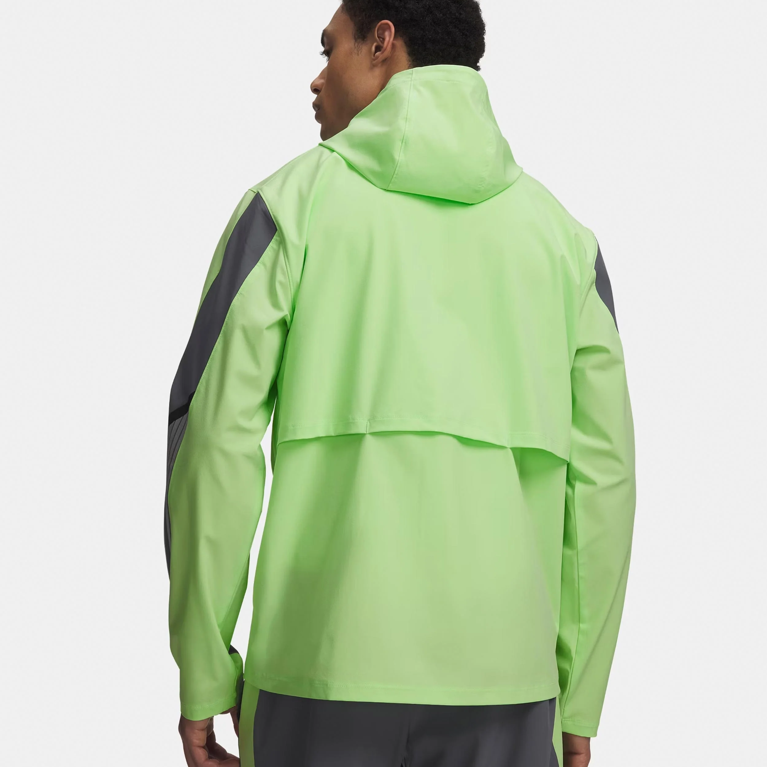 Velociti Storm Hooded  Kurtka do biegania Mężczyźni-neonowy zielony, ciemnoszary - Image 2