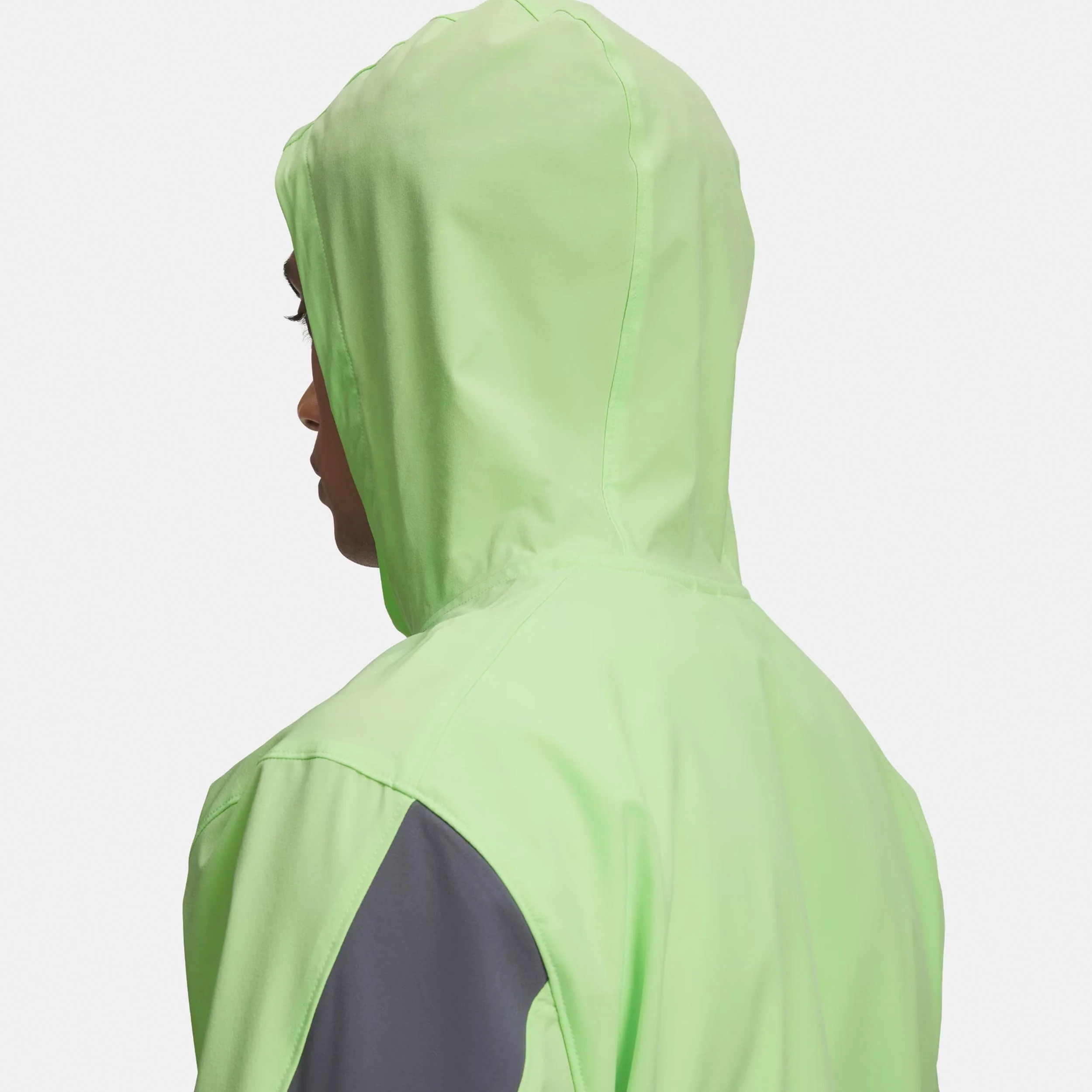 Velociti Storm Hooded  Kurtka do biegania Mężczyźni-neonowy zielony, ciemnoszary - Image 3