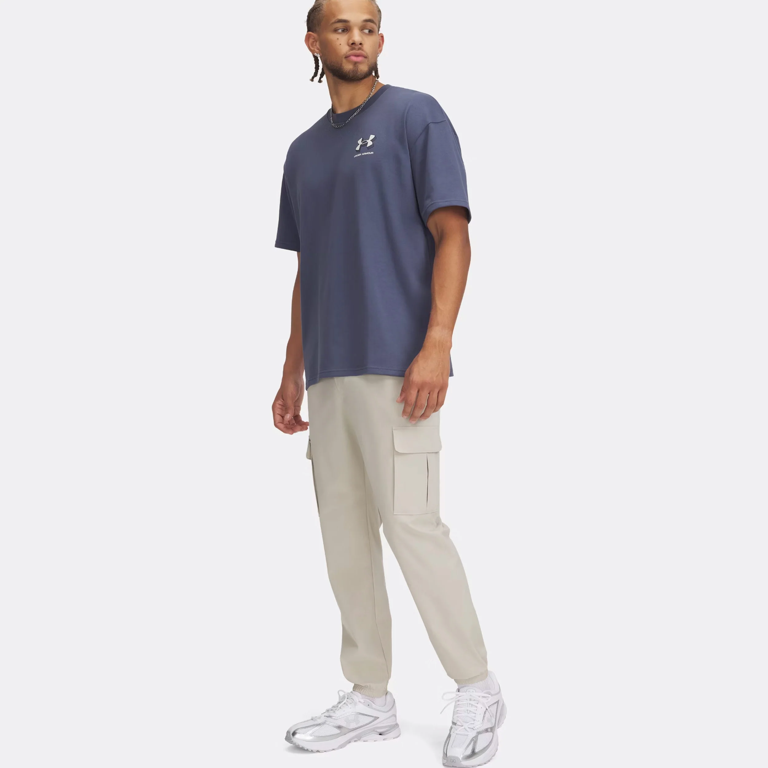 Vibe Woven Cargo Spodnie Dresowe Mężczyźni-Krem - Image 4