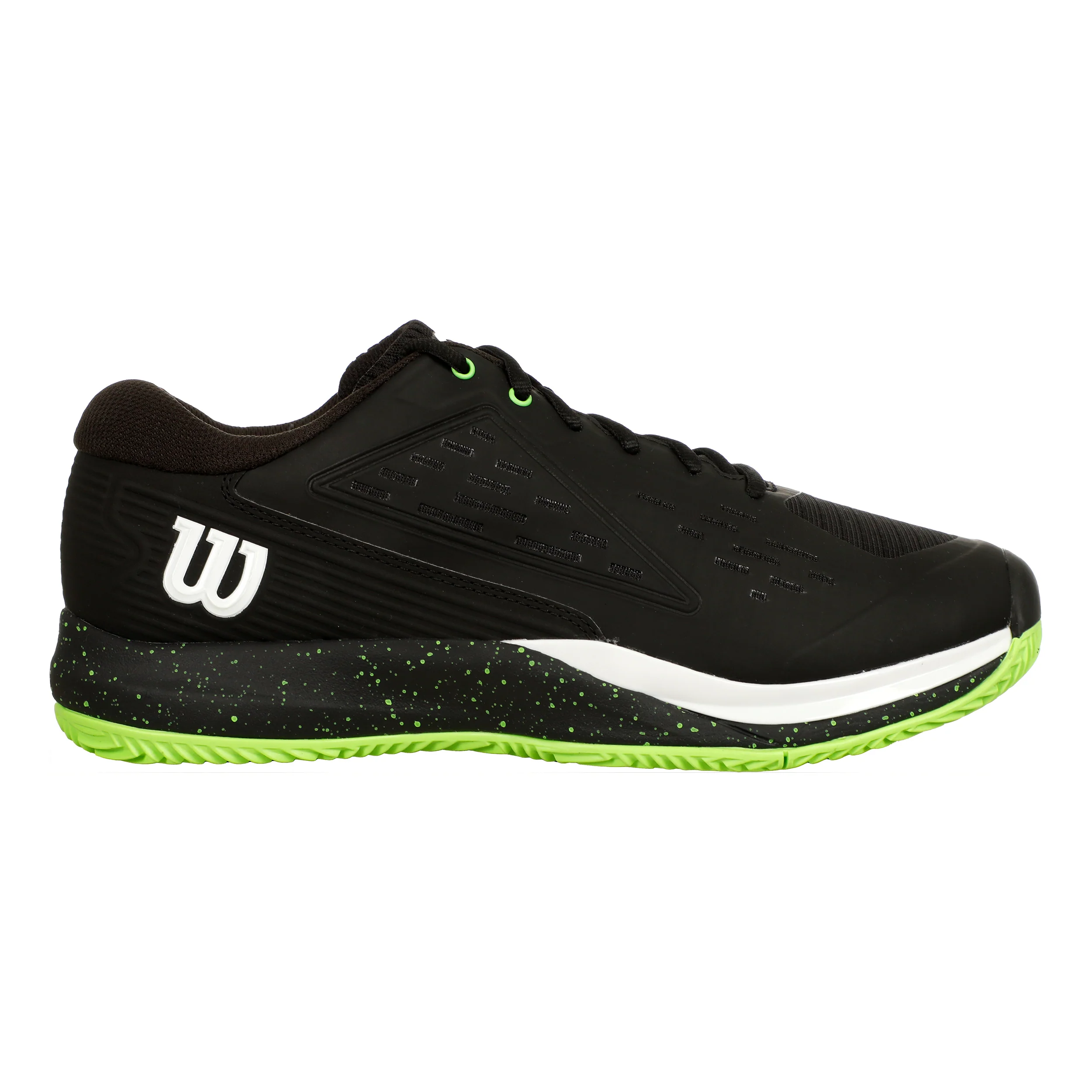Rush Pro Ace Buty Do Tenisa Ziemnego Mężczyźni-Czarny,Neonowy Zielony