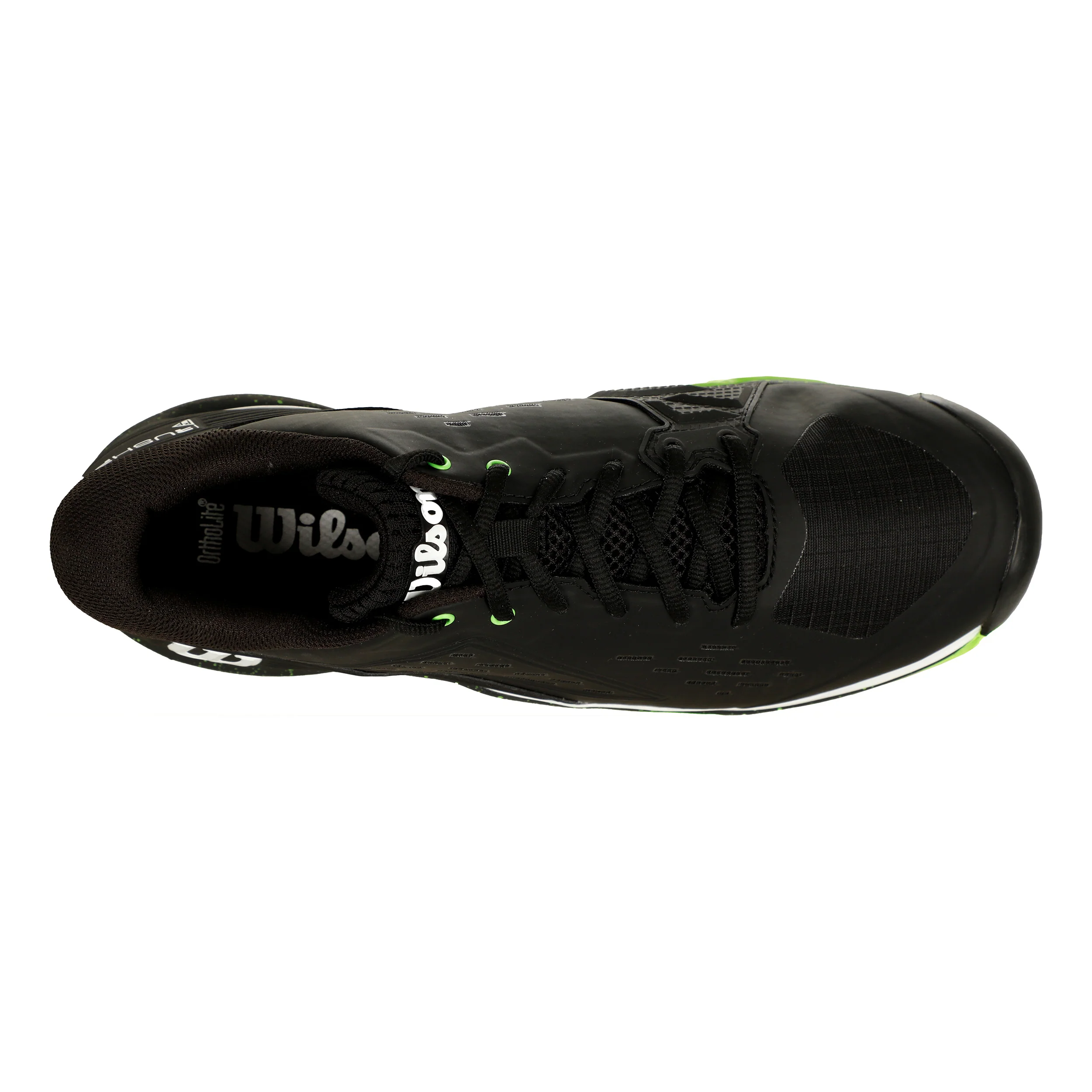 Rush Pro Ace Buty Do Tenisa Ziemnego Mężczyźni-Czarny,Neonowy Zielony - Image 3