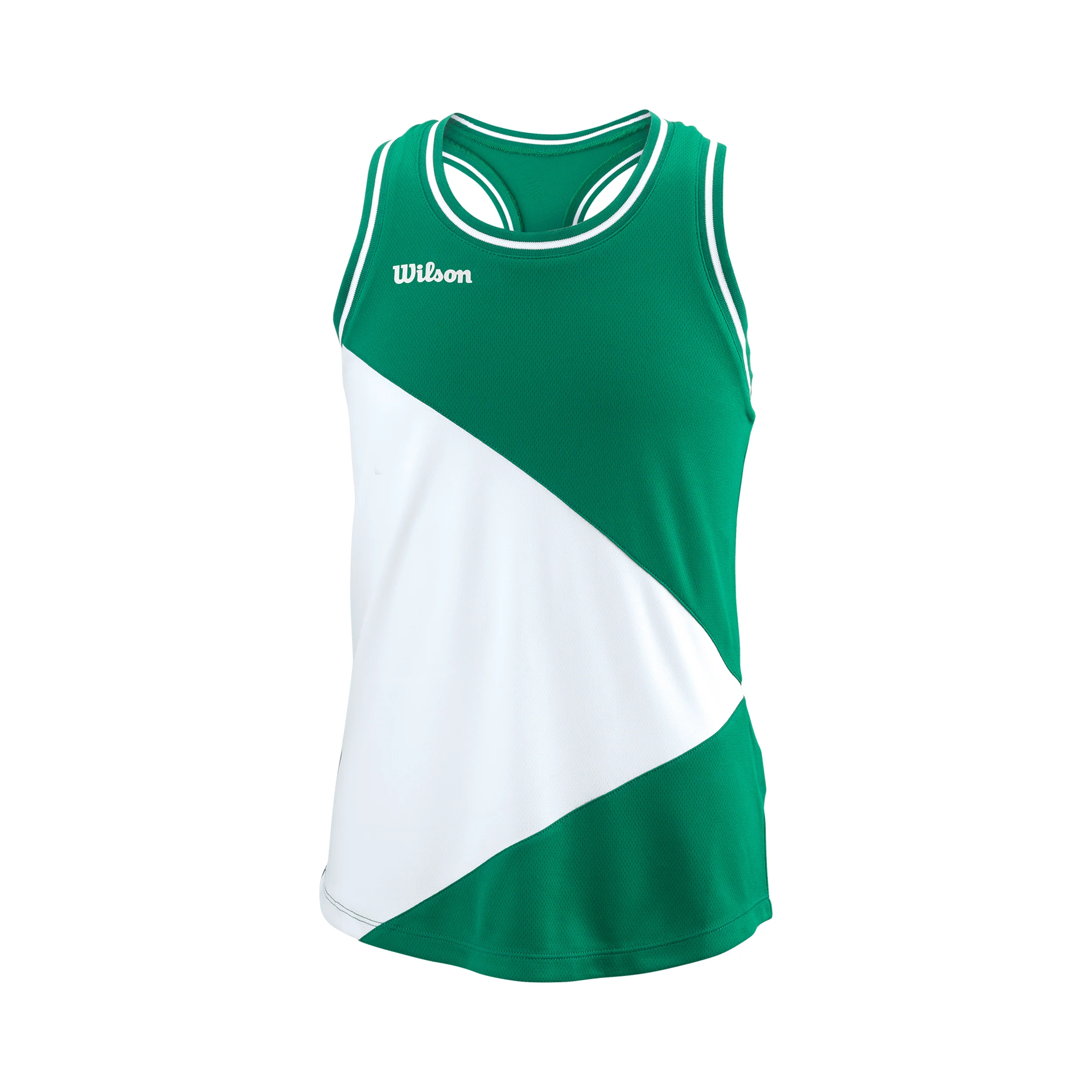 Team Tank Top Dziewczynki-Zieleń,Biały