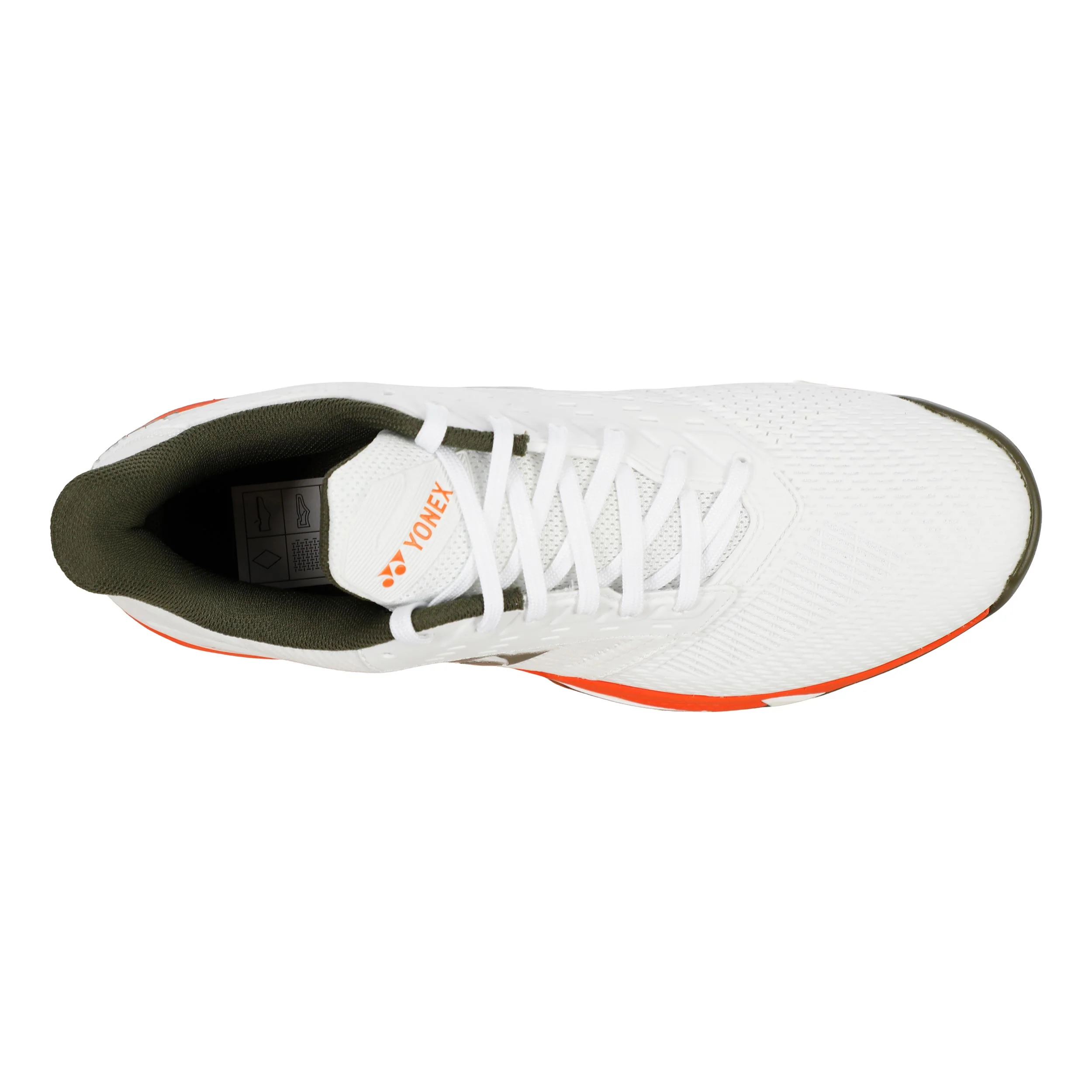 Power Cushion AD Accel buty do tenisa allcourt Kobiety - biały, pomarańczowy - Image 3