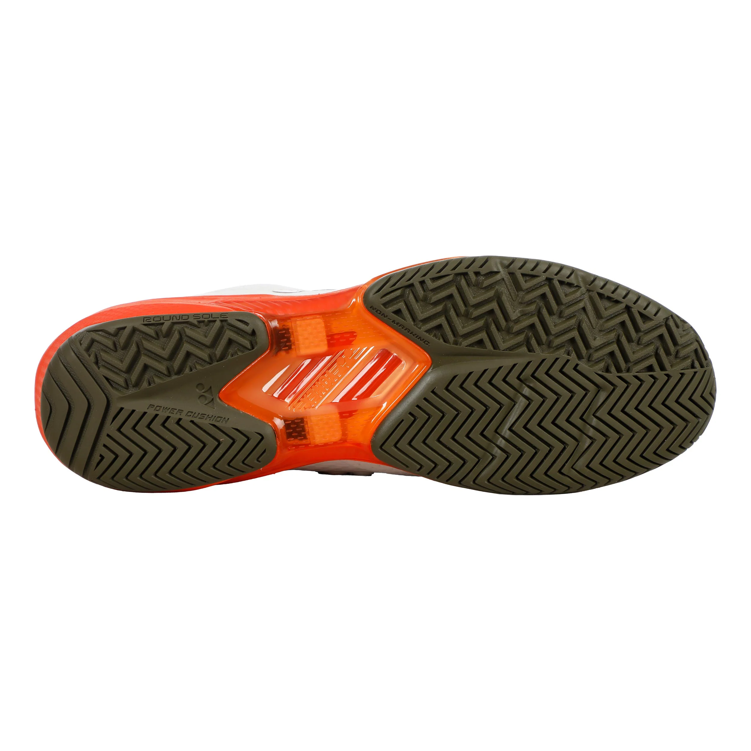 Power Cushion AD Accel buty do tenisa allcourt Kobiety - biały, pomarańczowy - Image 4