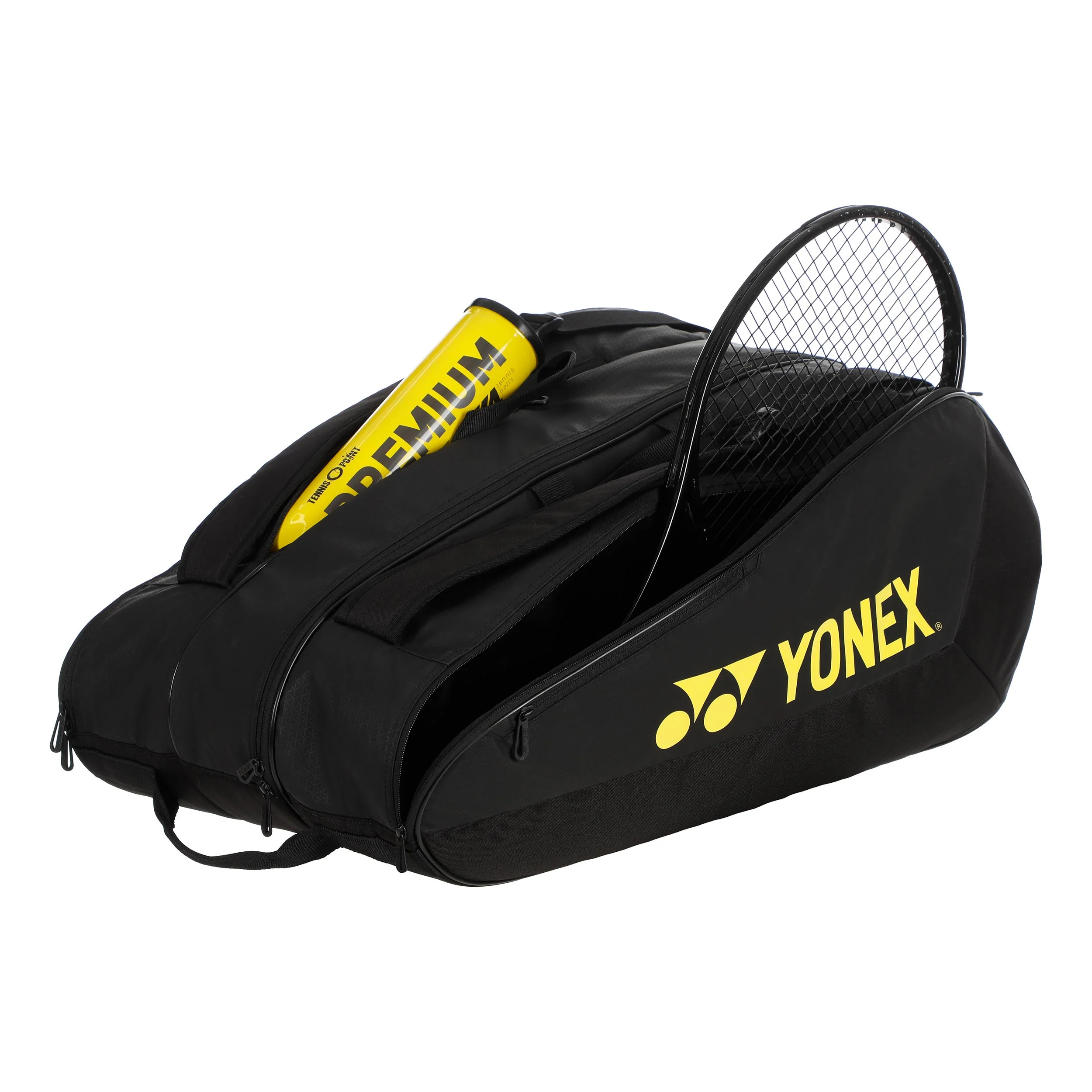 Team Racquet Bag Torba Na Rakiete 12s-Czarny,Żółty - Image 4